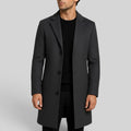 Ellmont London | Men's Mid-Length Button Front Trench Coat Warm Regular Fit