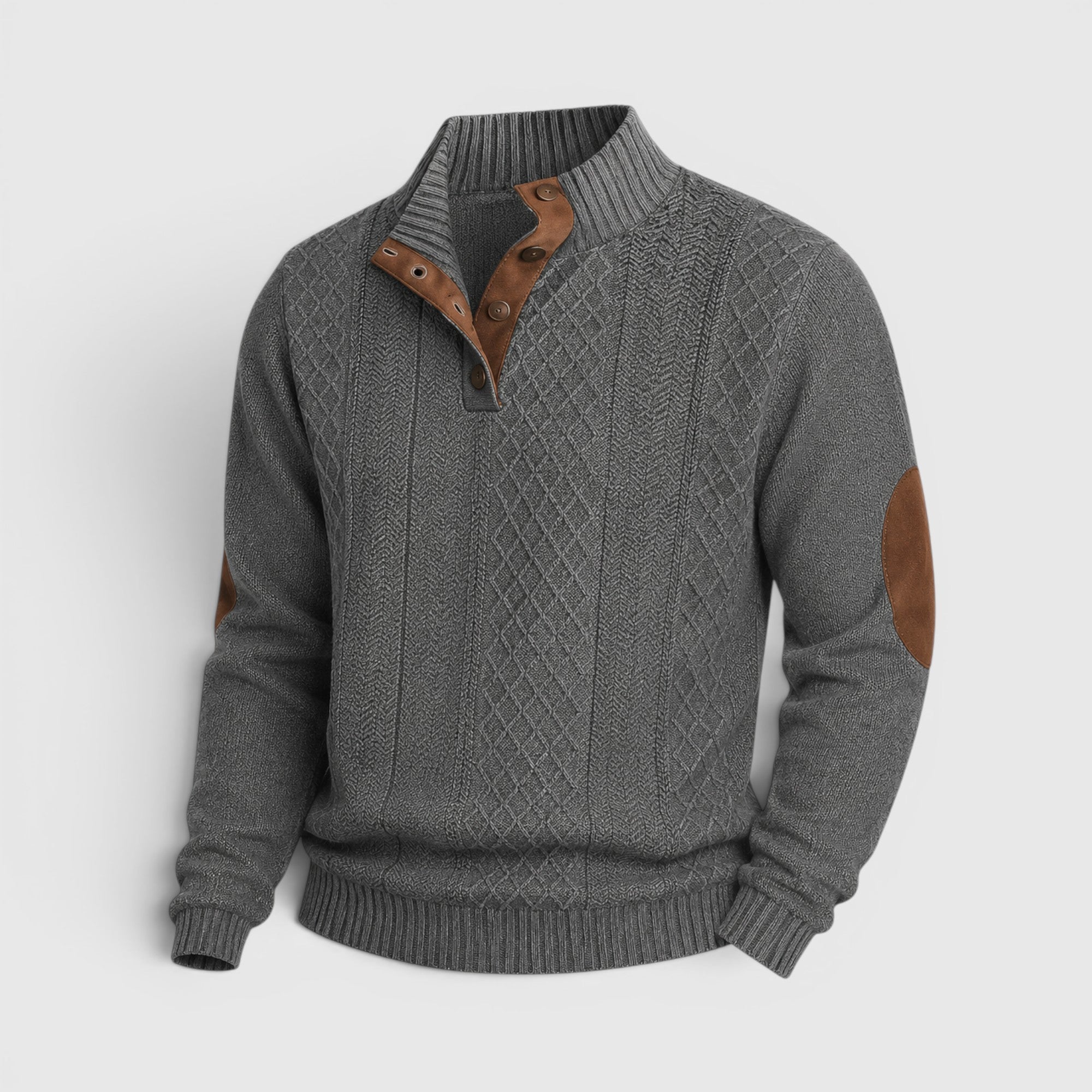 Ellmont London | Men's Long Sleeve Sweater Cardigan Casual Knit Regular Fit