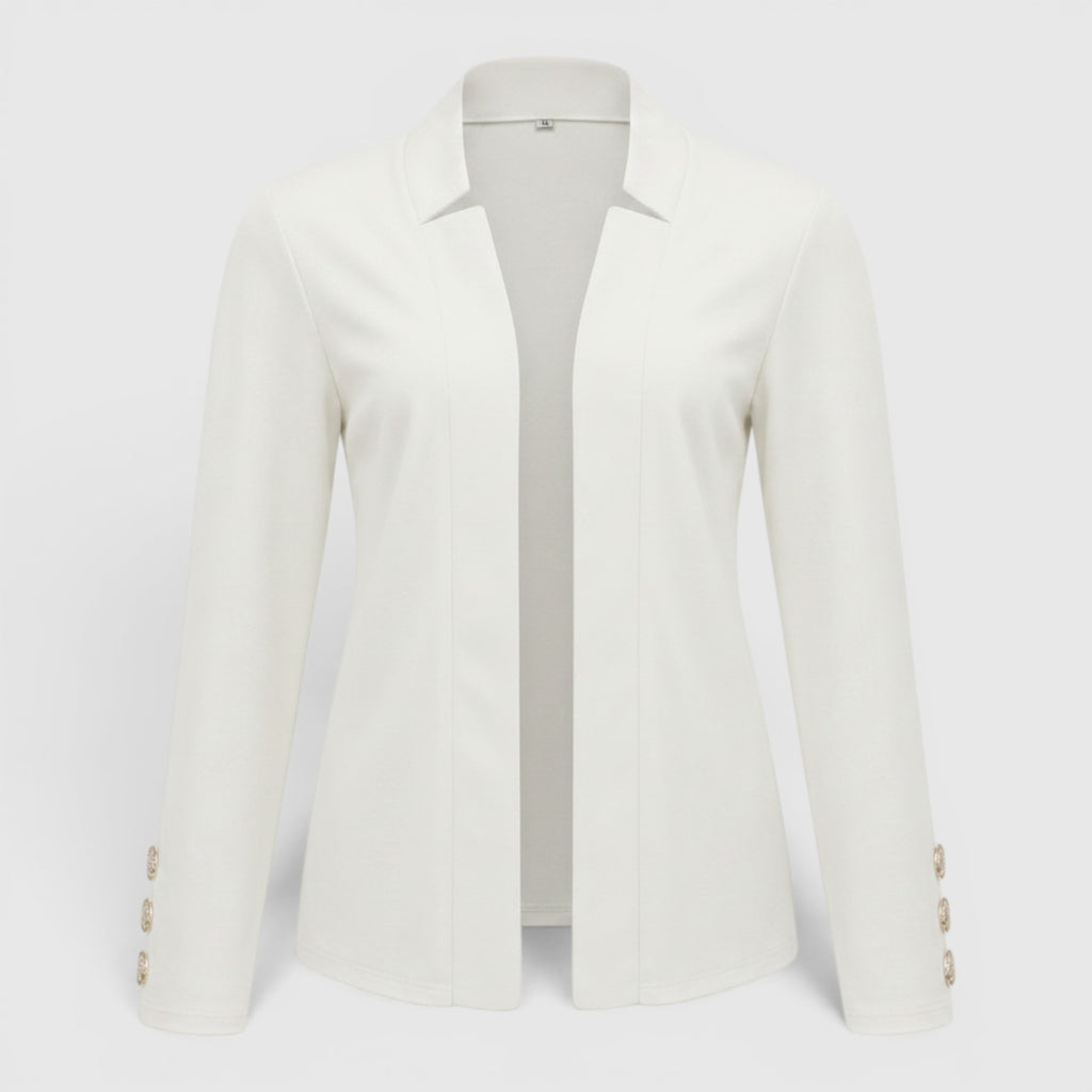 Ellmont London | Women's Casual Blazer Vest Button Front Loose Fit Blazer