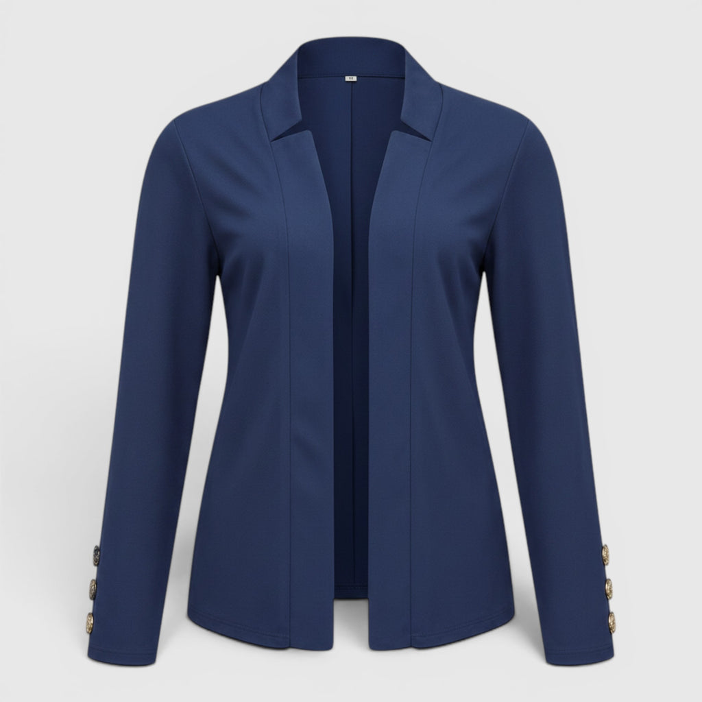 Ellmont London | Women's Casual Blazer Vest Button Front Loose Fit Blazer