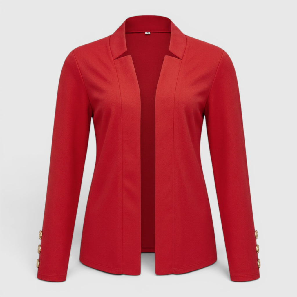 Ellmont London | Women's Casual Blazer Vest Button Front Loose Fit Blazer