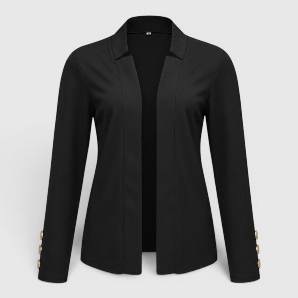 Ellmont London | Women's Casual Blazer Vest Button Front Loose Fit Blazer