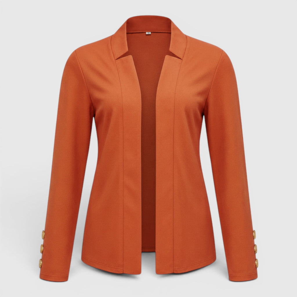 Ellmont London | Women's Casual Blazer Vest Button Front Loose Fit Blazer