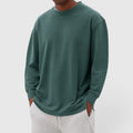 Ellmont London | Men's Breathable Cotton Longsleeve Mockneck Casual Shirt