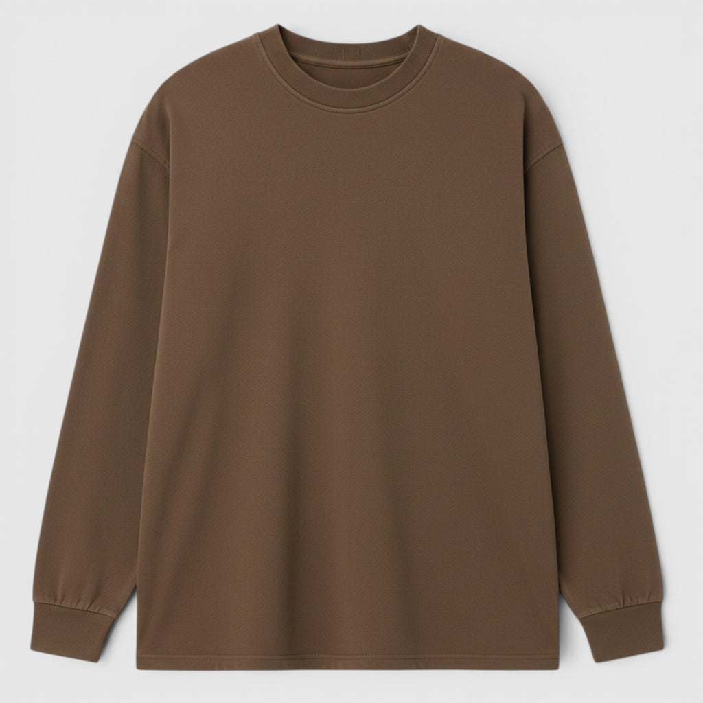 Ellmont London | Men's Breathable Cotton Longsleeve Mockneck Casual Shirt