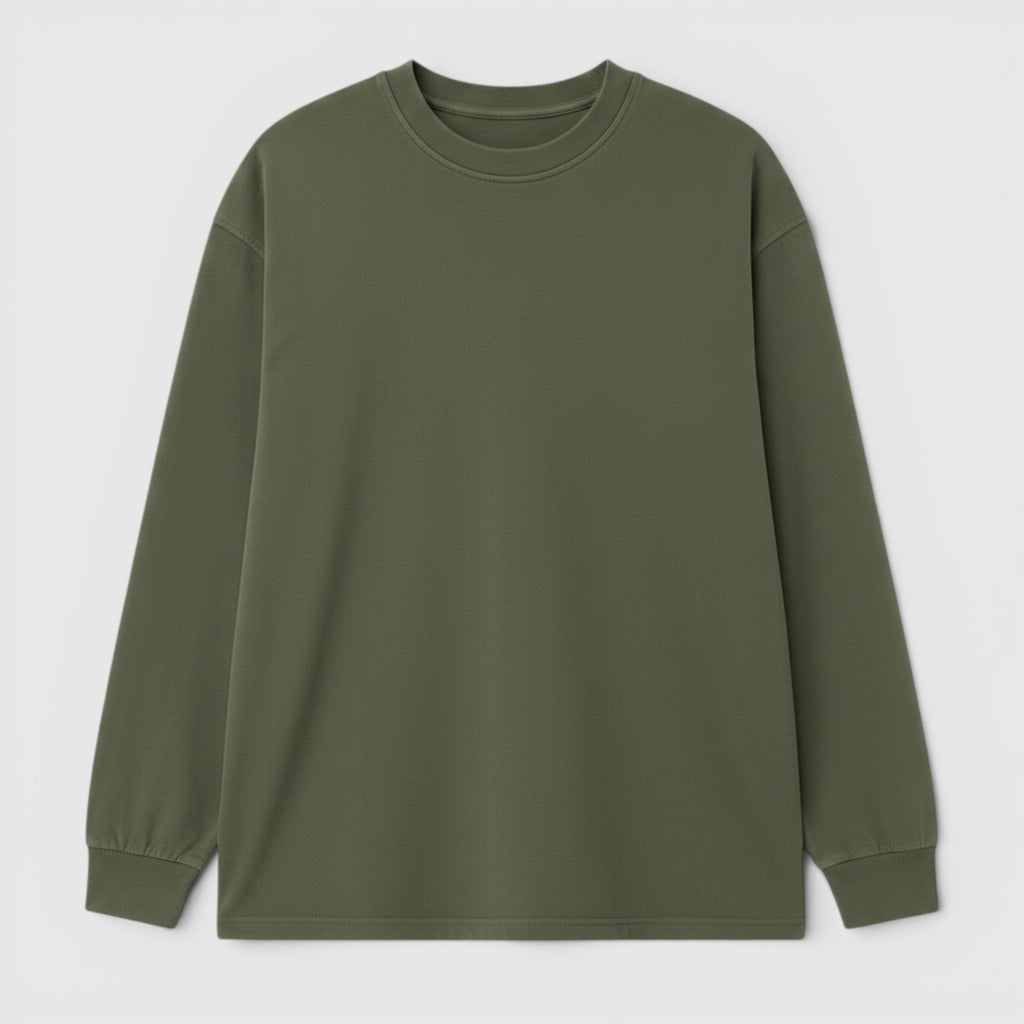 Ellmont London | Men's Breathable Cotton Longsleeve Mockneck Casual Shirt