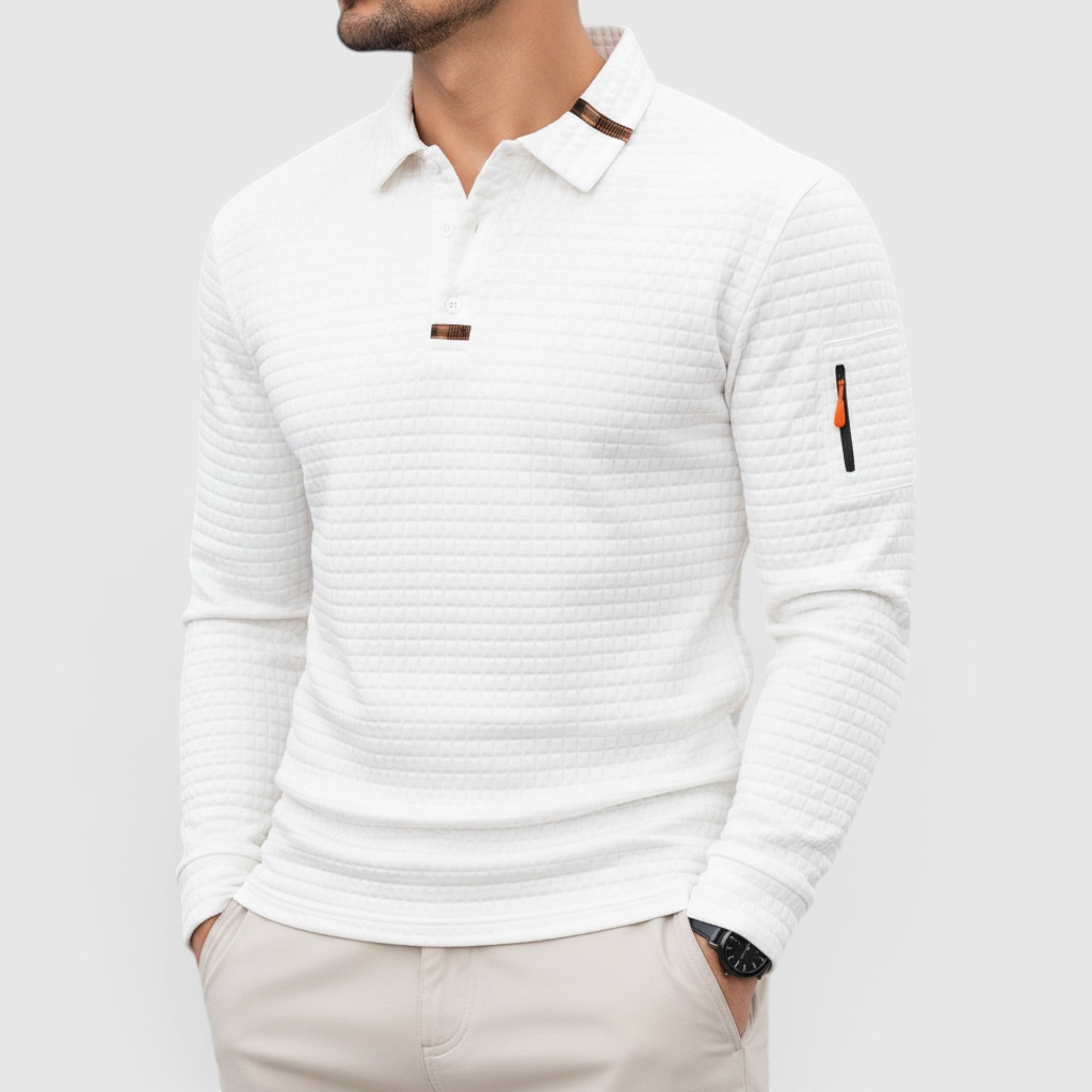 Ellmont London | Men's Pullover Shirt – M&S Linen Shirt Casual Long Sleeve