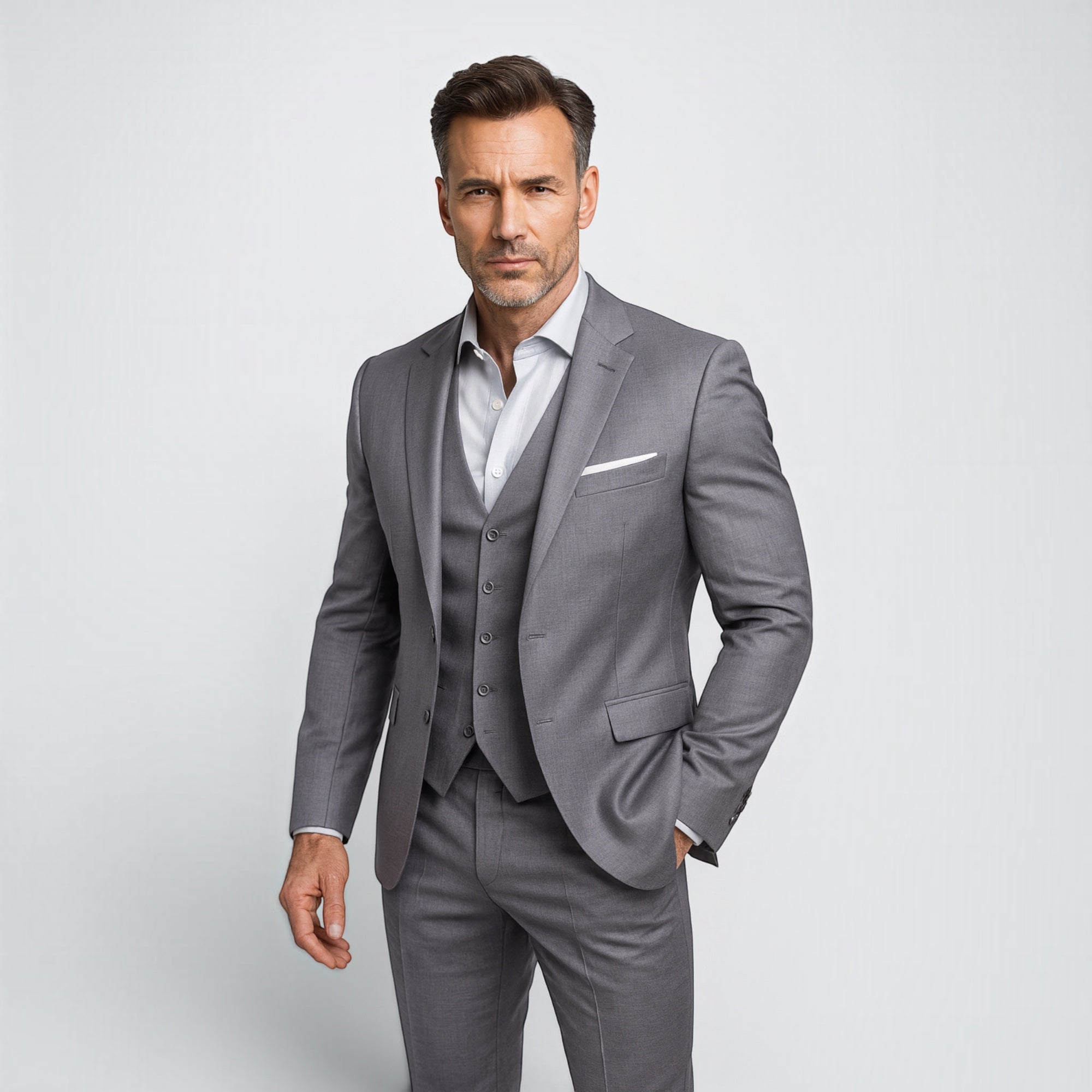 Ellmont London | Men's Slim Fit Wedding Suit with Vest