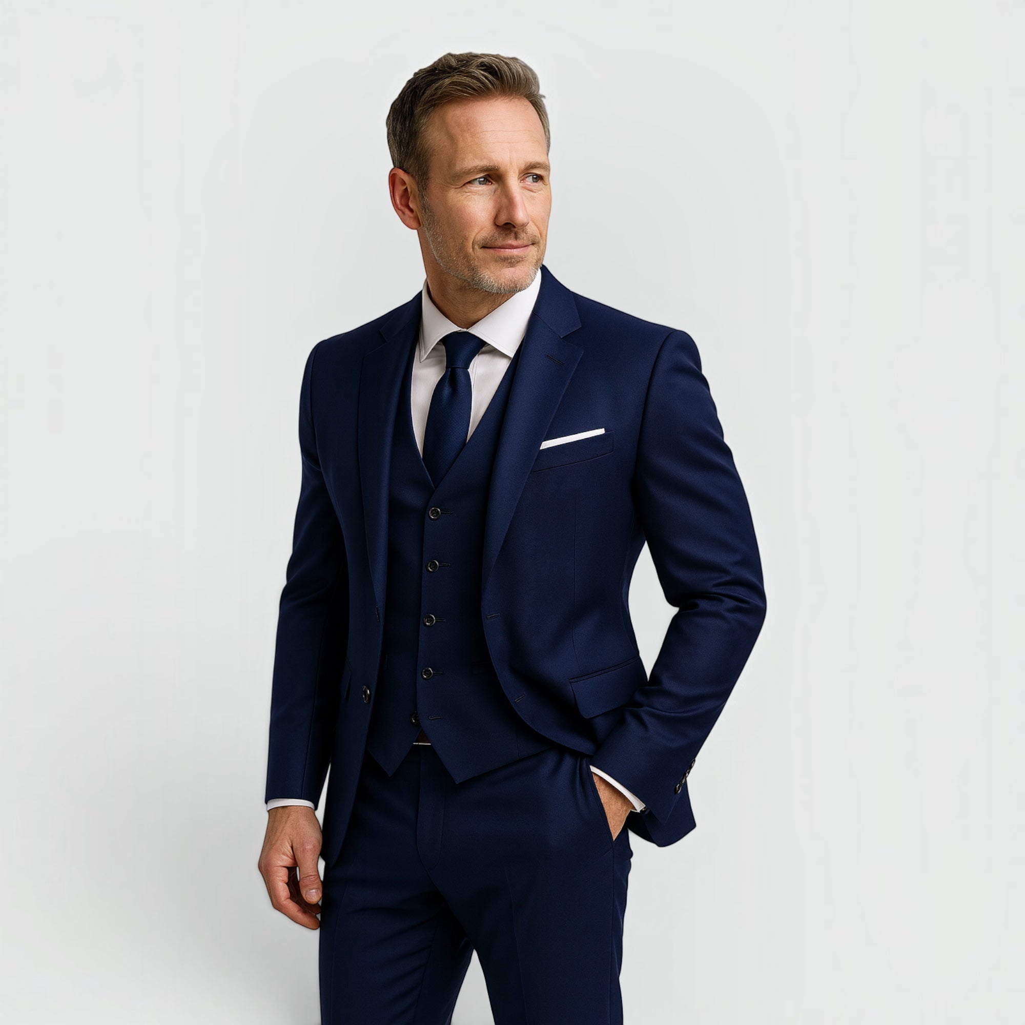 Ellmont London | Men's Slim Fit Wedding Suit with Vest