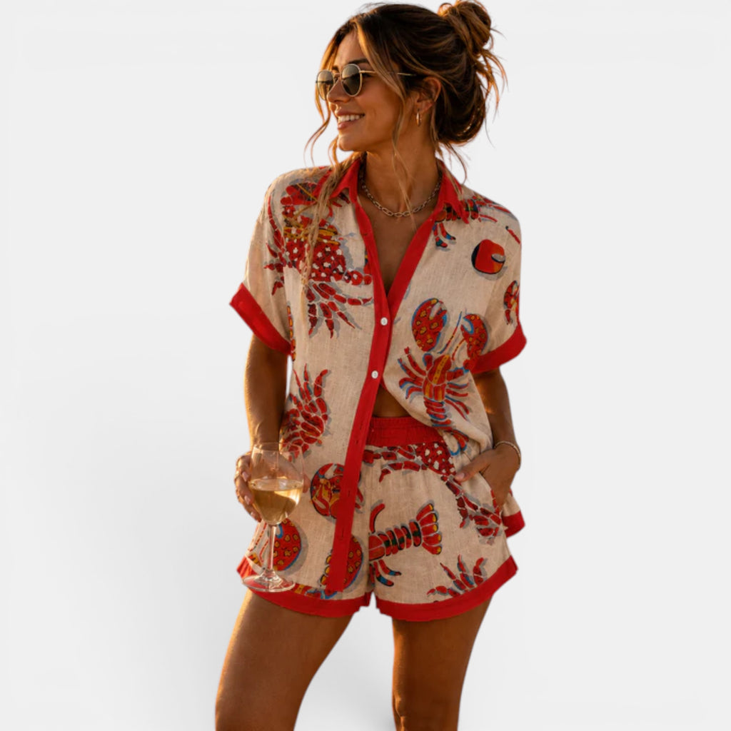 Ellmont London | Women's Summer Two Piece Outfit Relaxed Fit Set
