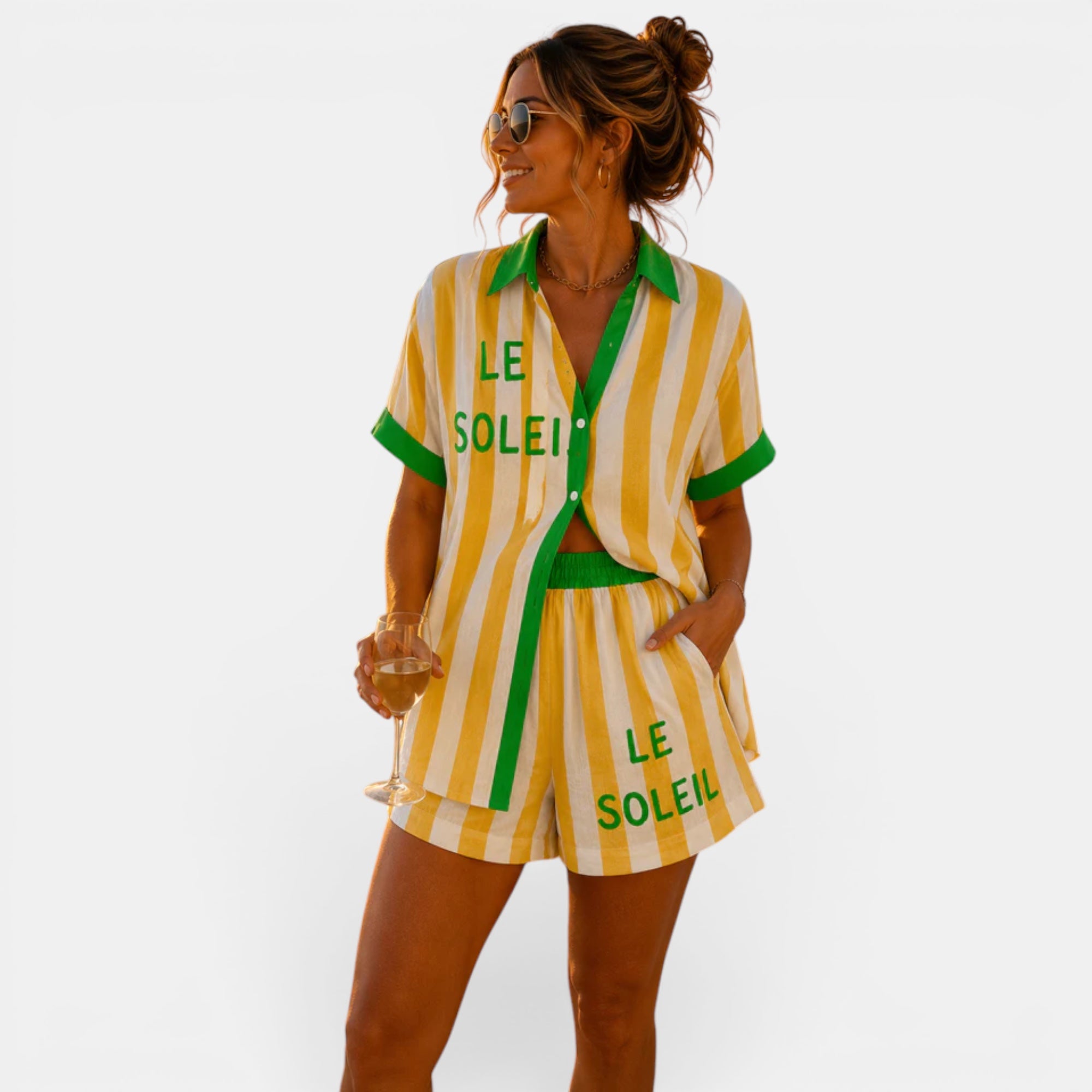 Ellmont London | Women's Summer Two Piece Outfit Relaxed Fit Set