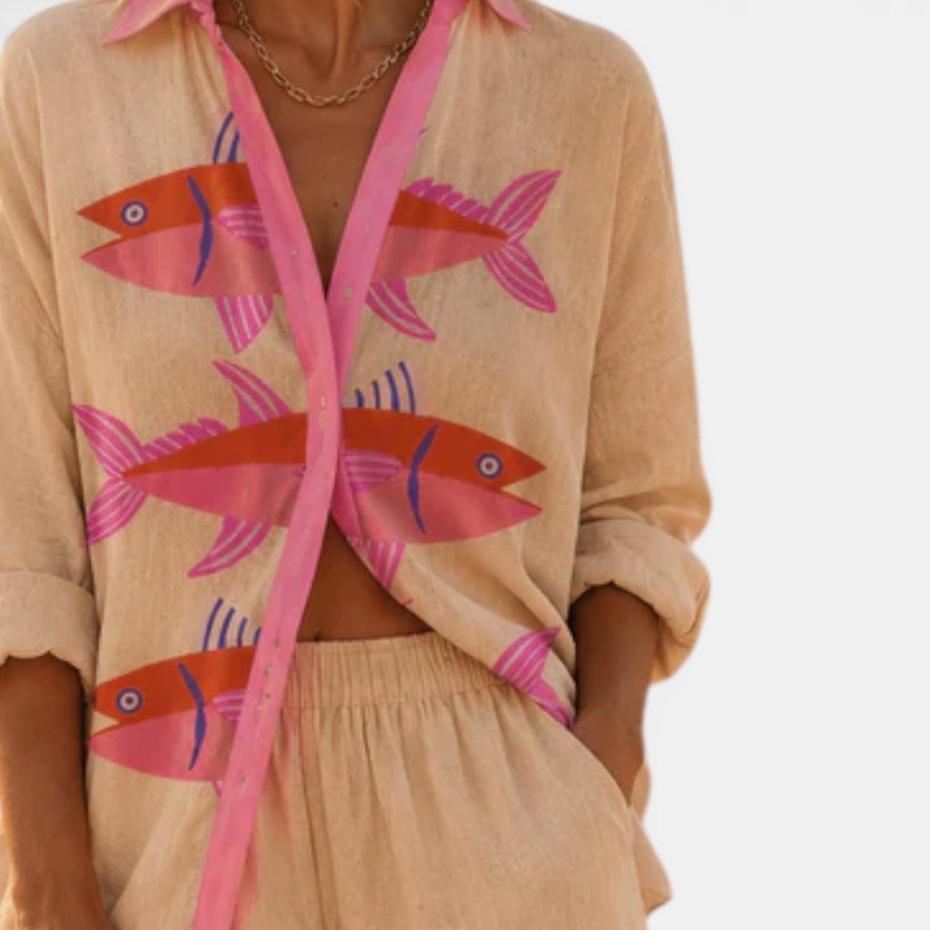Ellmont London | Women's Summer Two Piece Outfit Relaxed Fit Set