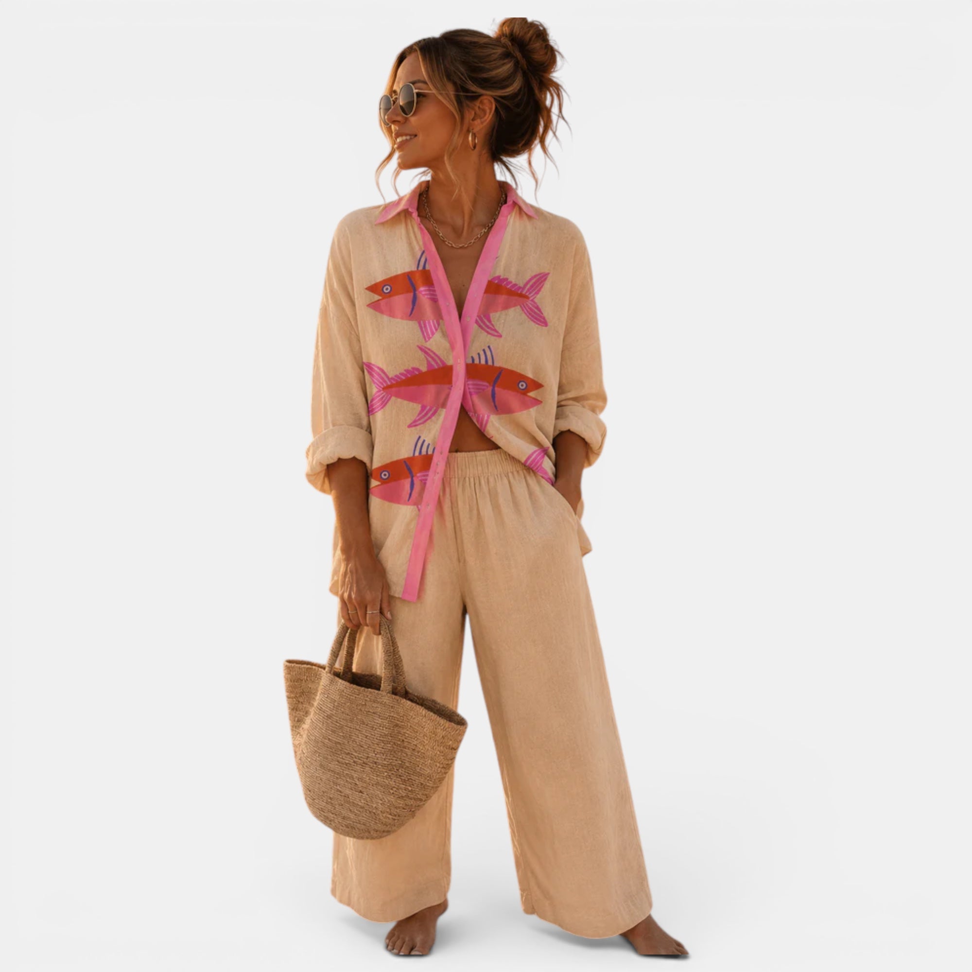 Ellmont London | Women's Summer Two Piece Outfit Relaxed Fit Set