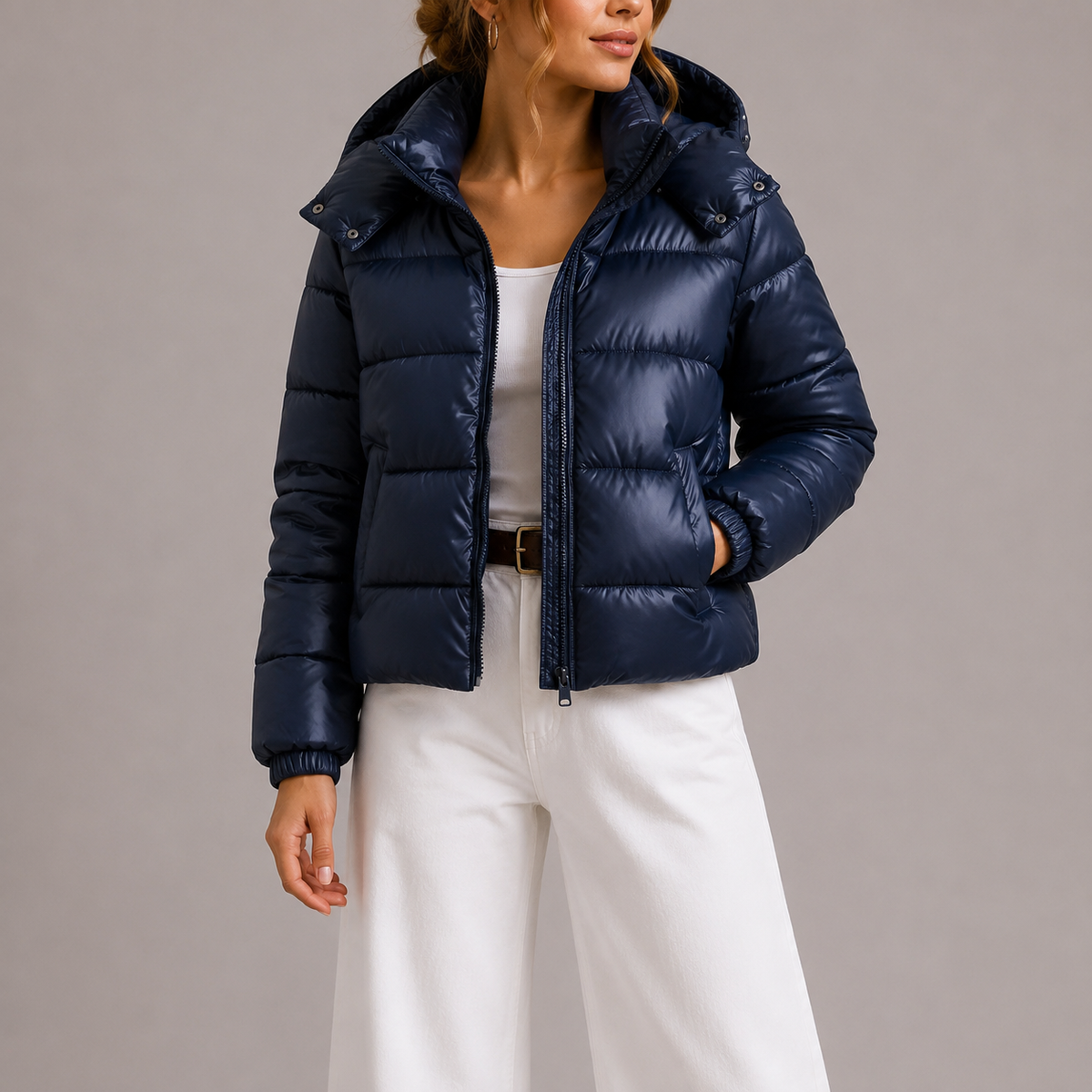 Chloe | Women's Hooded Puffer Jacket | Lightweight Quilted Winter Coat | Warm Insulated Jacket