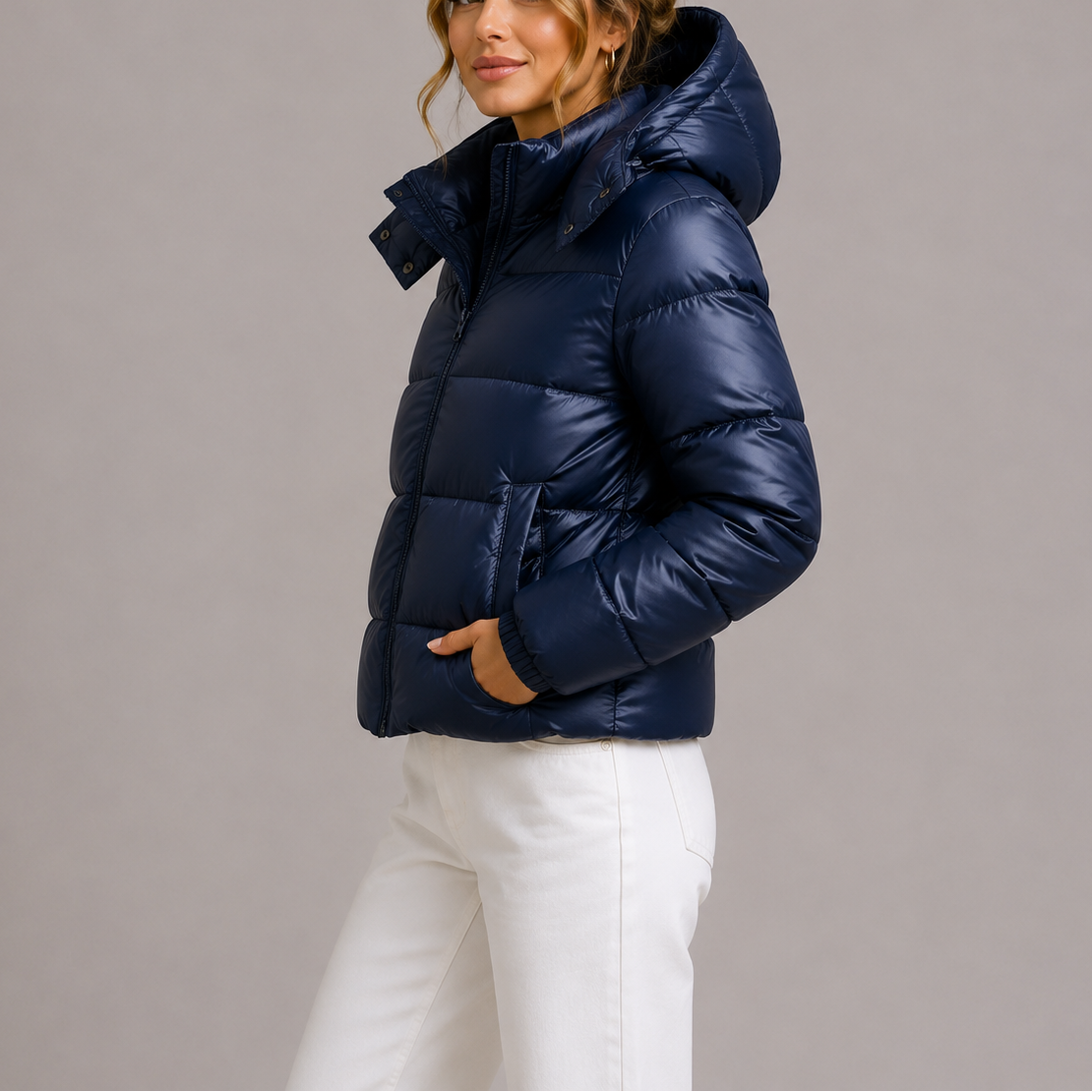 Chloe | Women's Hooded Puffer Jacket | Lightweight Quilted Winter Coat | Warm Insulated Jacket
