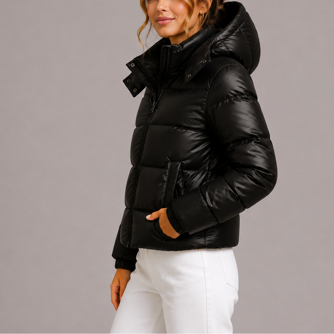 Chloe | Women's Hooded Puffer Jacket | Lightweight Quilted Winter Coat | Warm Insulated Jacket