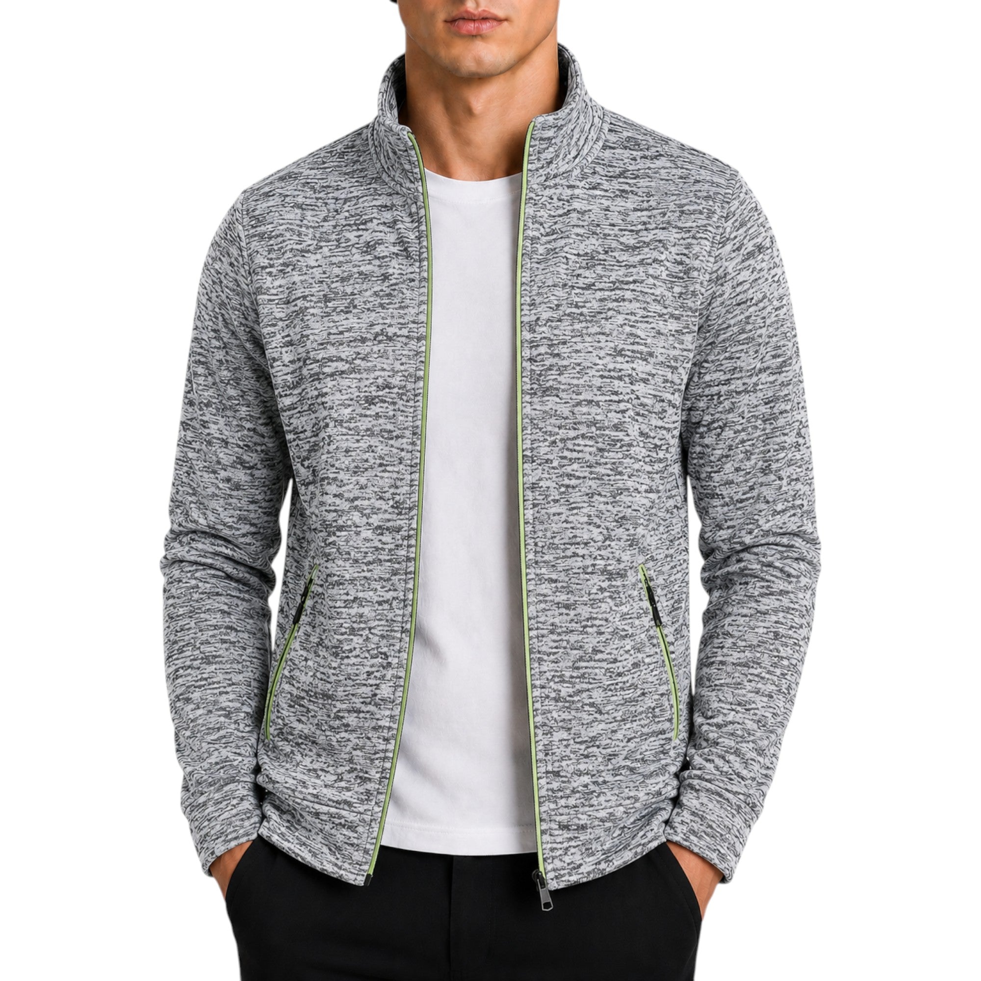 Ellmont London | Men's Knit Sweater Pullover High Neck Long Sleeve Comfort Fit