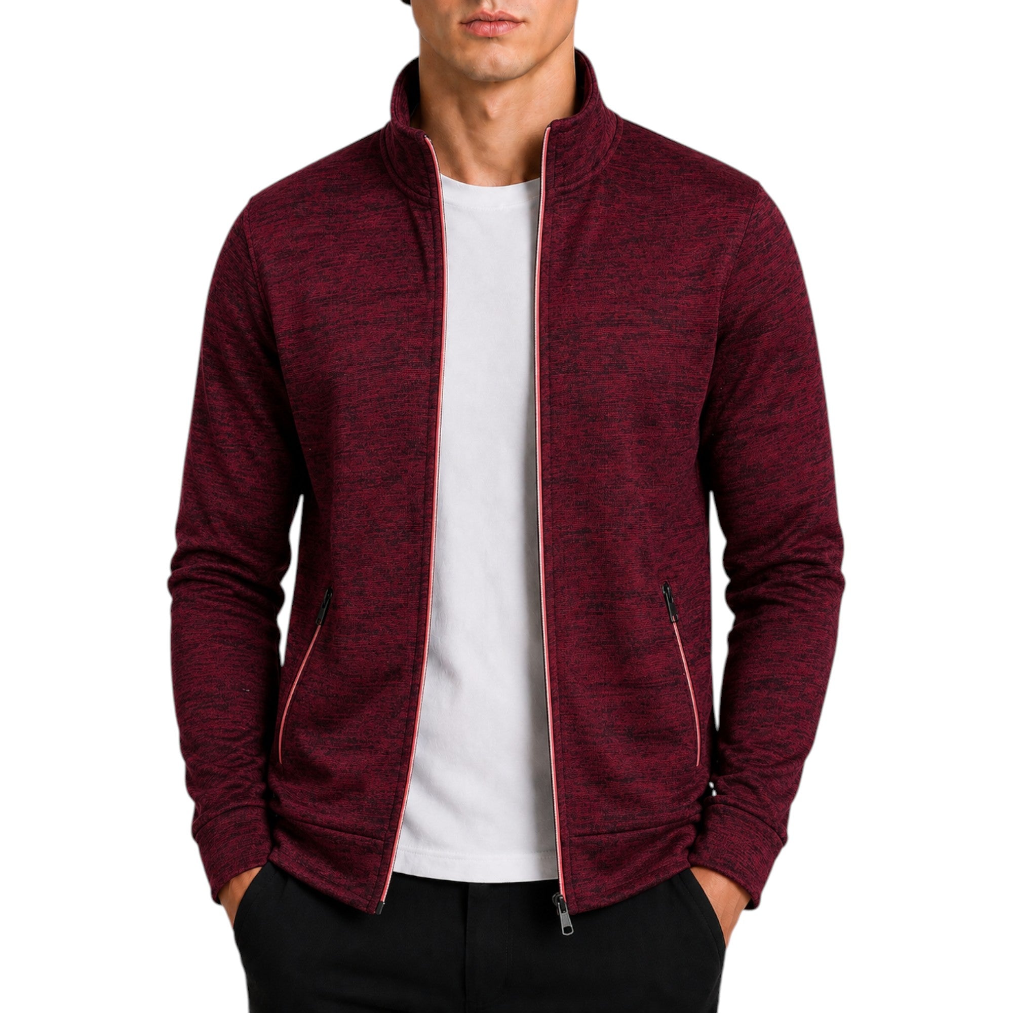 Ellmont London | Men's Knit Sweater Pullover High Neck Long Sleeve Comfort Fit
