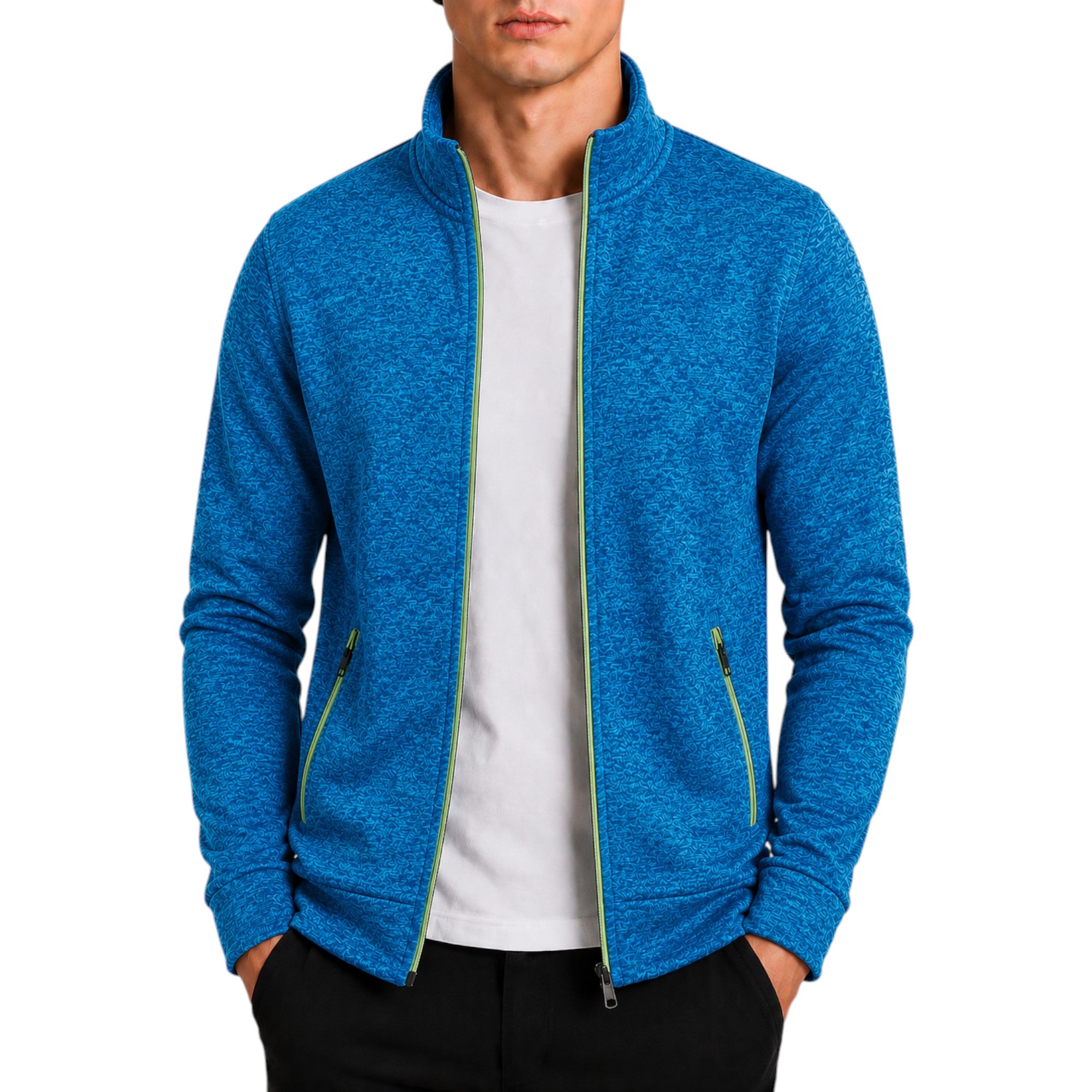 Ellmont London | Men's Knit Sweater Pullover High Neck Long Sleeve Comfort Fit