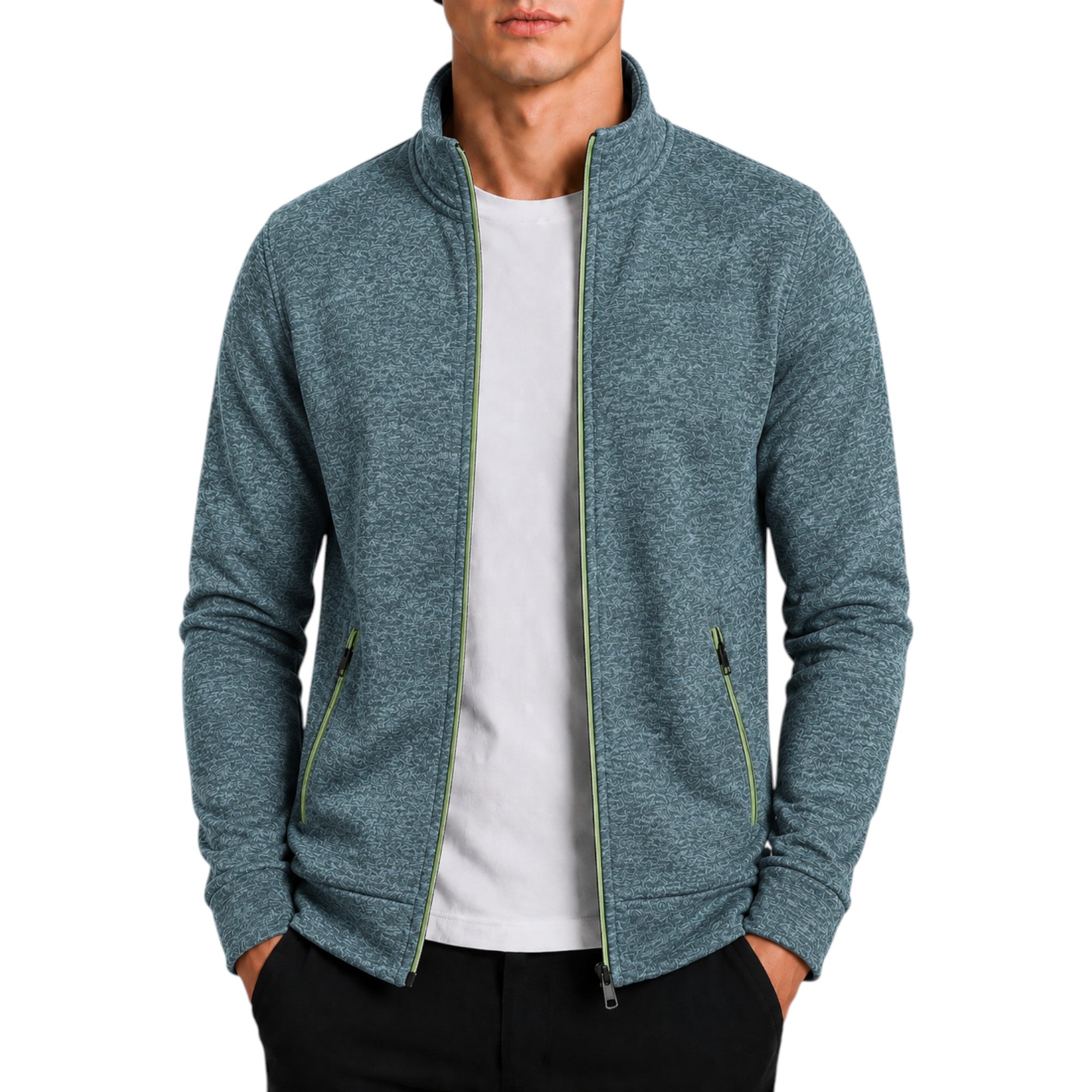 Ellmont London | Men's Knit Sweater Pullover High Neck Long Sleeve Comfort Fit