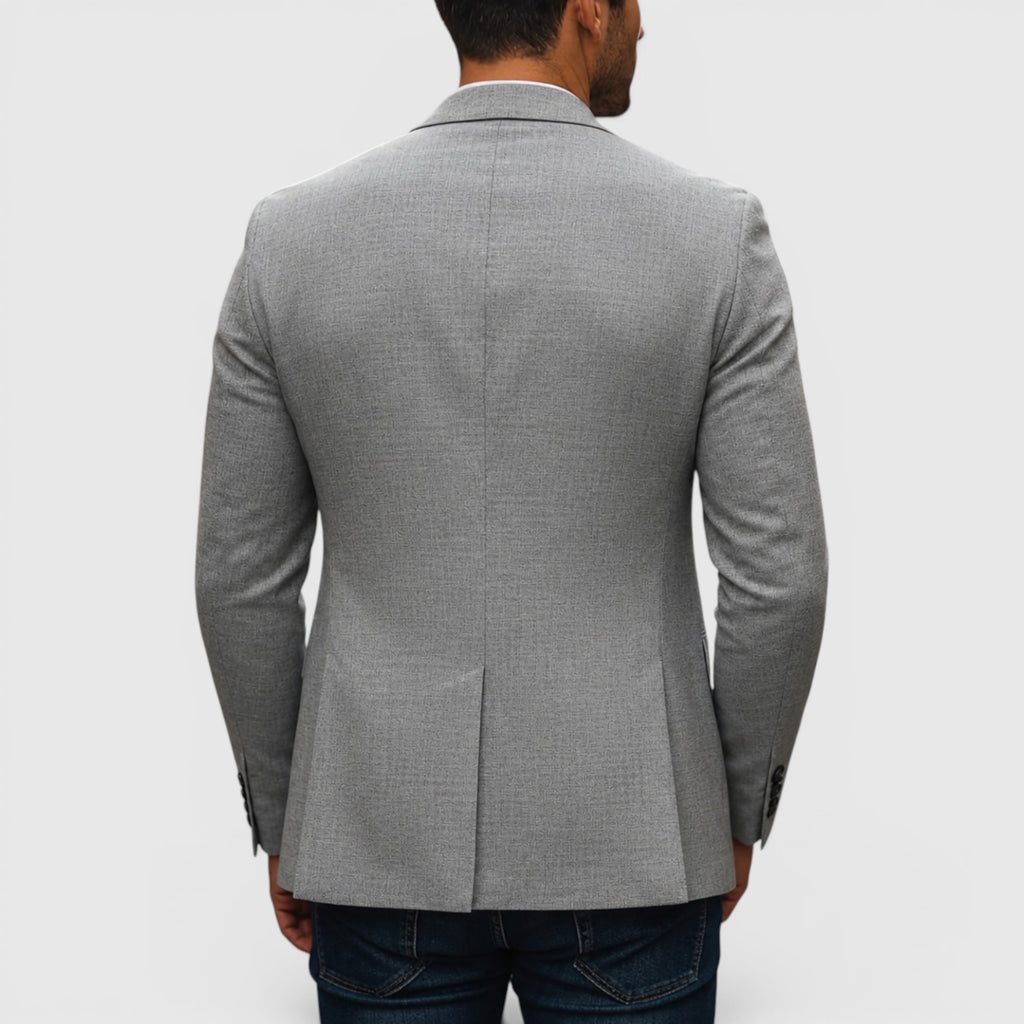Ellmont London | Men's Structured Woven Blazer Single Button Smart Casual Jacket