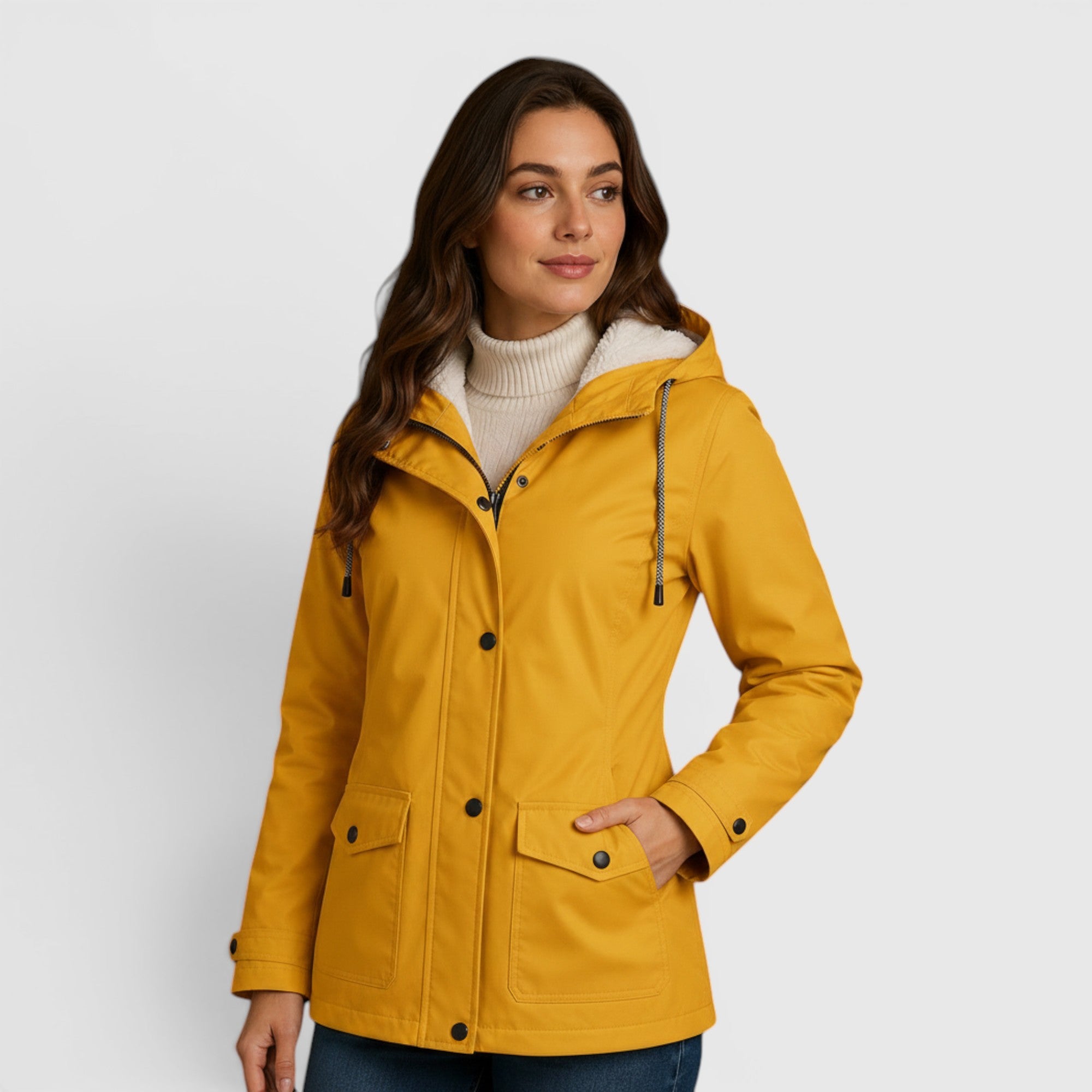 Ellmont London | Rain Jacket Women's Warm Water-Repellent Outdoor Coat