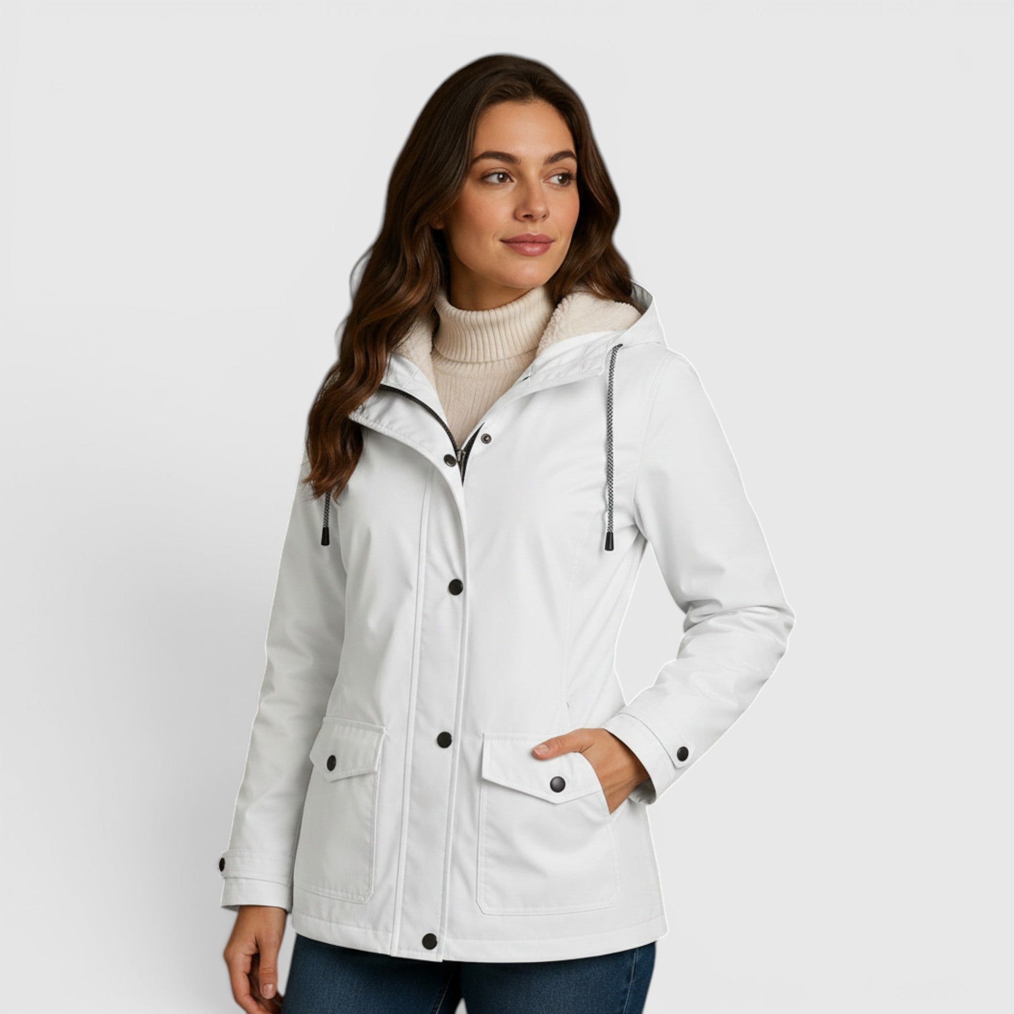 Ellmont London | Rain Jacket Women's Warm Water-Repellent Outdoor Coat