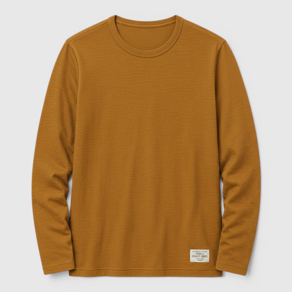 Ellmont London | Men's Cotton Long Sleeve Tee Classic Everyday Longsleeve