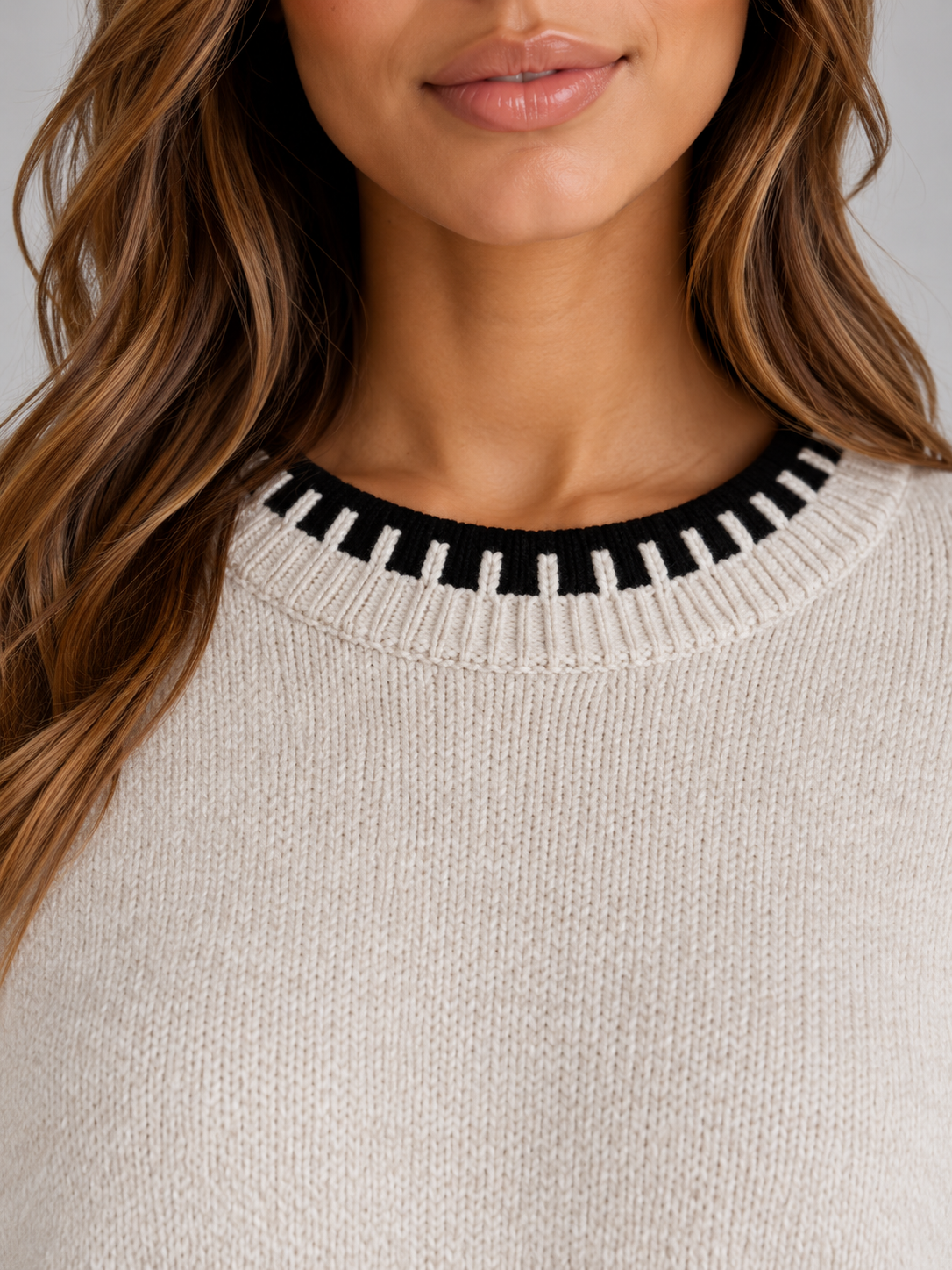 Women's Knitted Co-Ord Set – Relaxed Jumper and Wide Leg Trousers