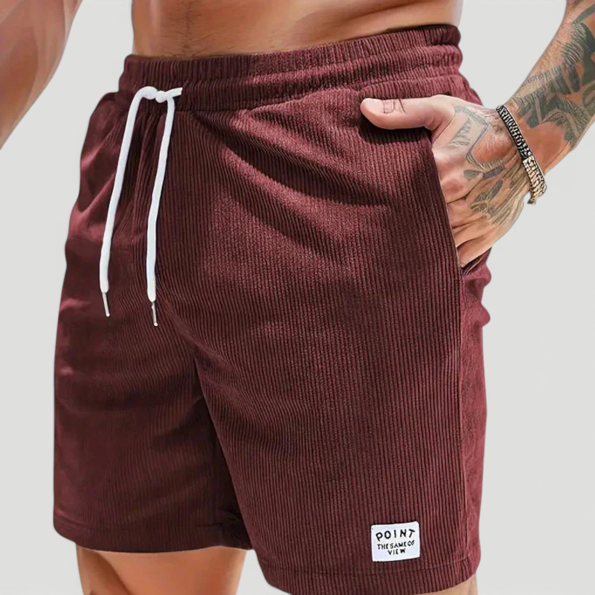 Ellmont London | Men’s Lightweight Summer Corduroy Shorts