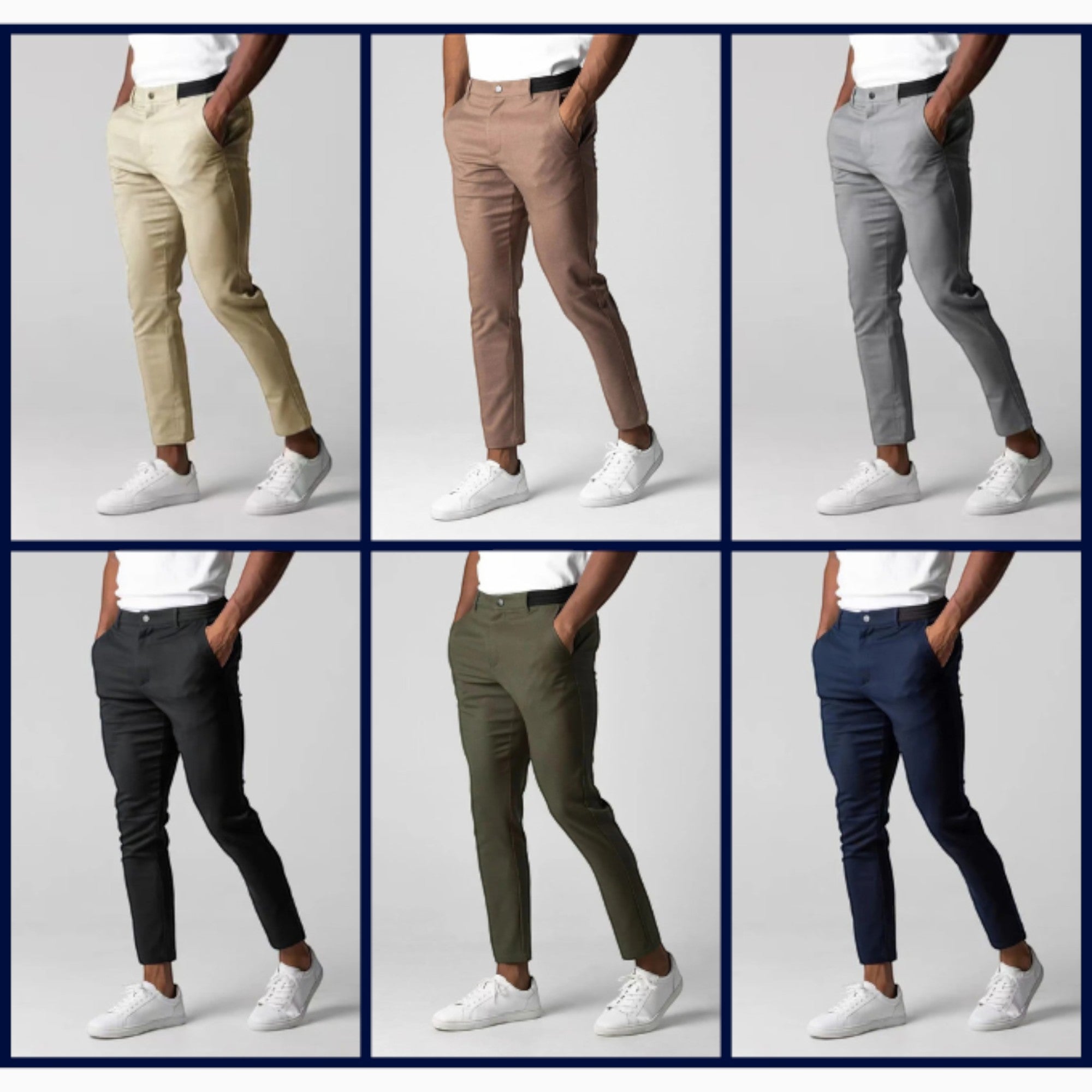 Miles | Chinos Pants Men's Comfortable Tailored Fit Business Casual Pants