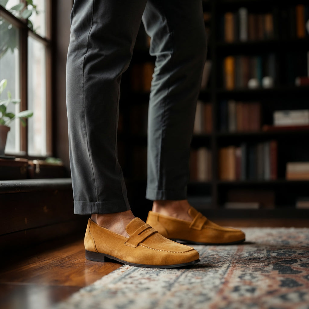 Ellmont London | Men's Premium Suede Loafers for Business and Casual Wear