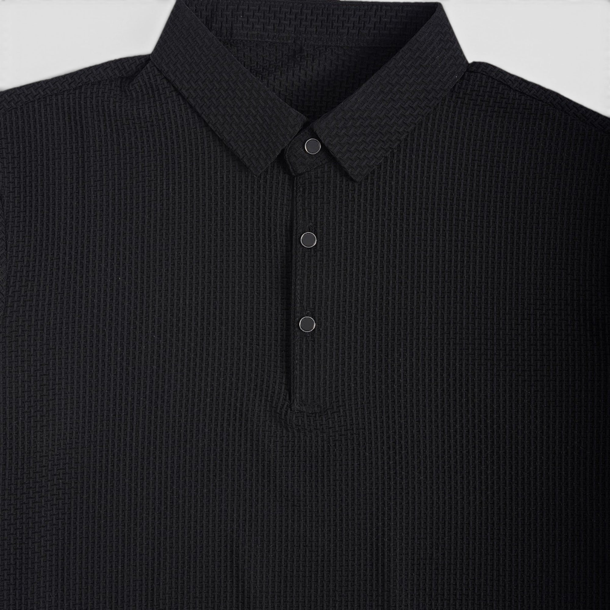Ellmont London | Men's Long Sleeve Polo Breathable Smart Casual Comfort Top