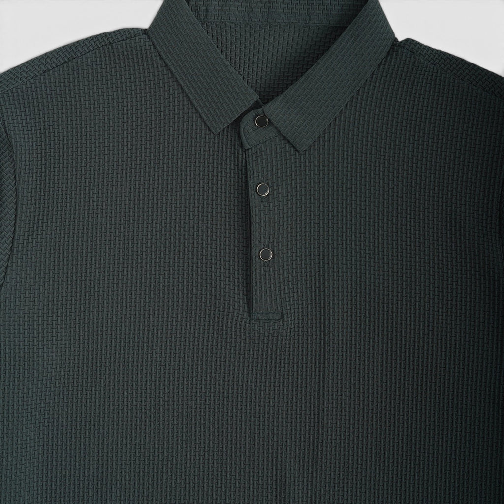 Ellmont London | Men's Long Sleeve Polo Breathable Smart Casual Comfort Top