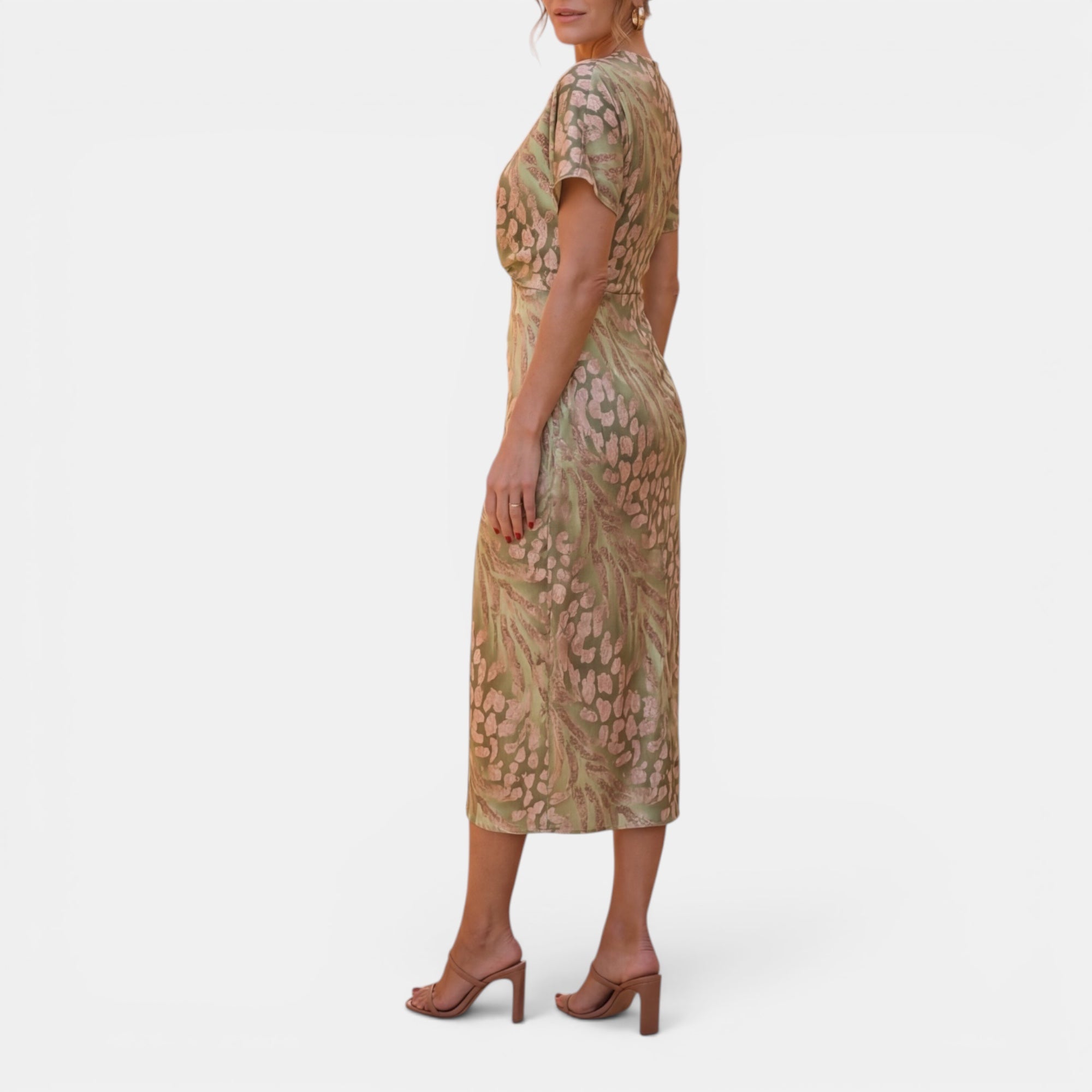 Ellmont London | Midi Dress Flattering Defined Waist Occasion Wear