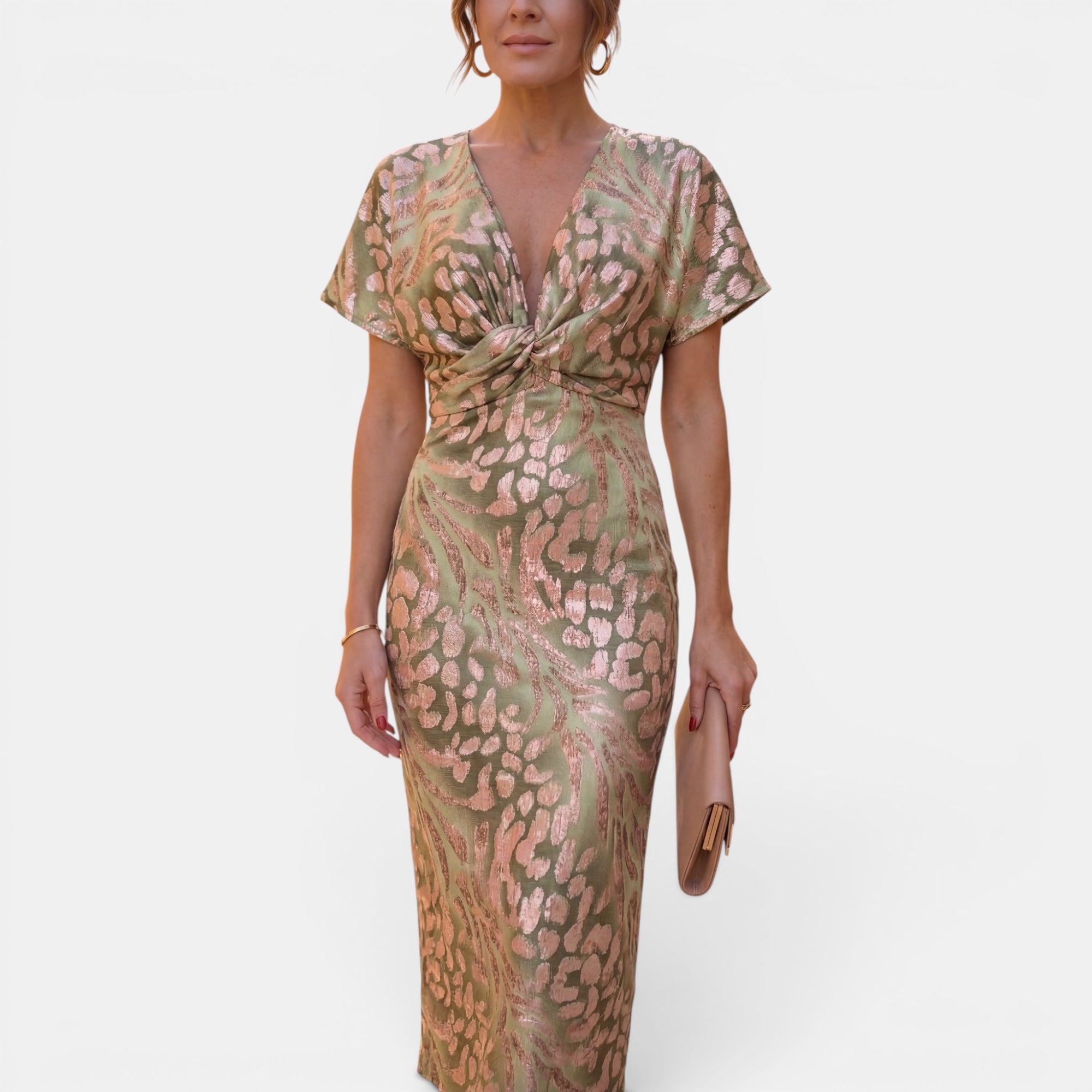 Ellmont London | Midi Dress Flattering Defined Waist Occasion Wear
