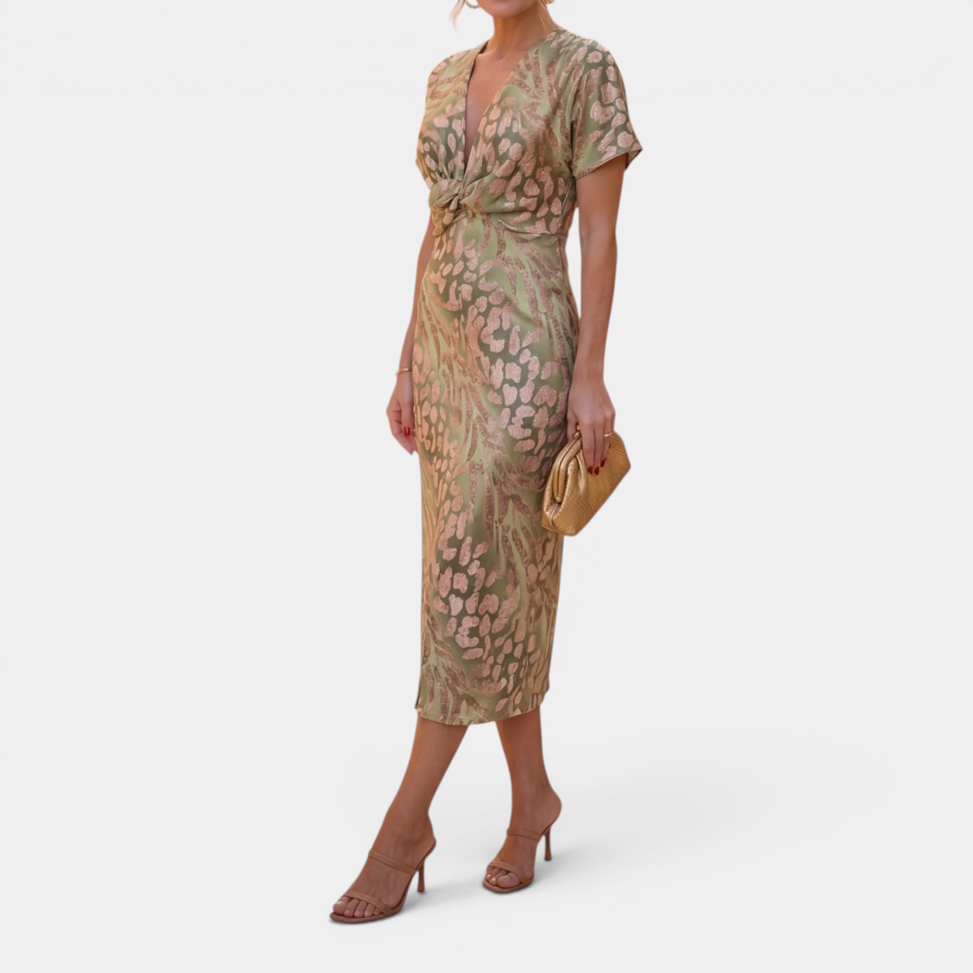 Ellmont London | Midi Dress Flattering Defined Waist Occasion Wear