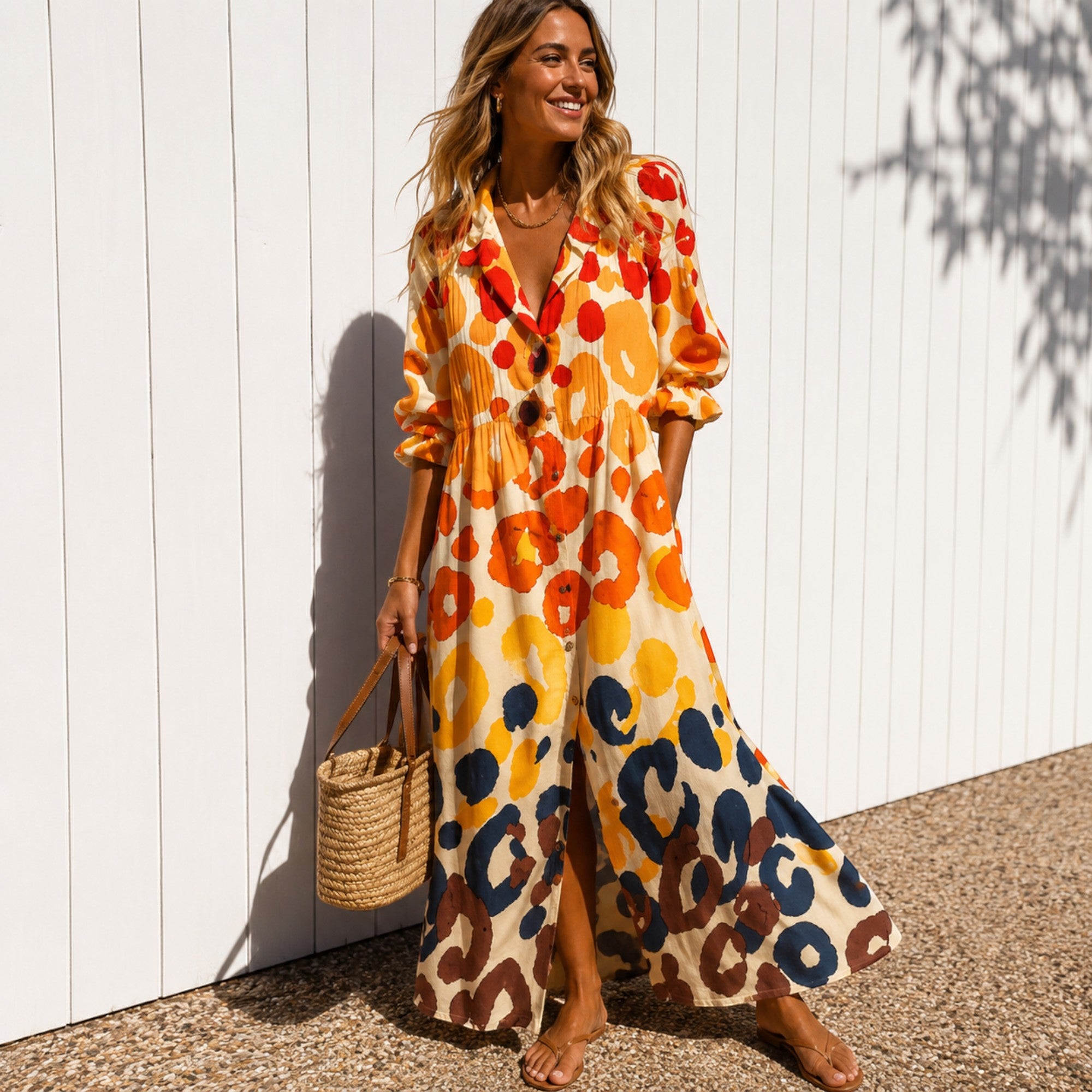 Ellmont London | Women's Boho Dress with Flattering Flowy Fit