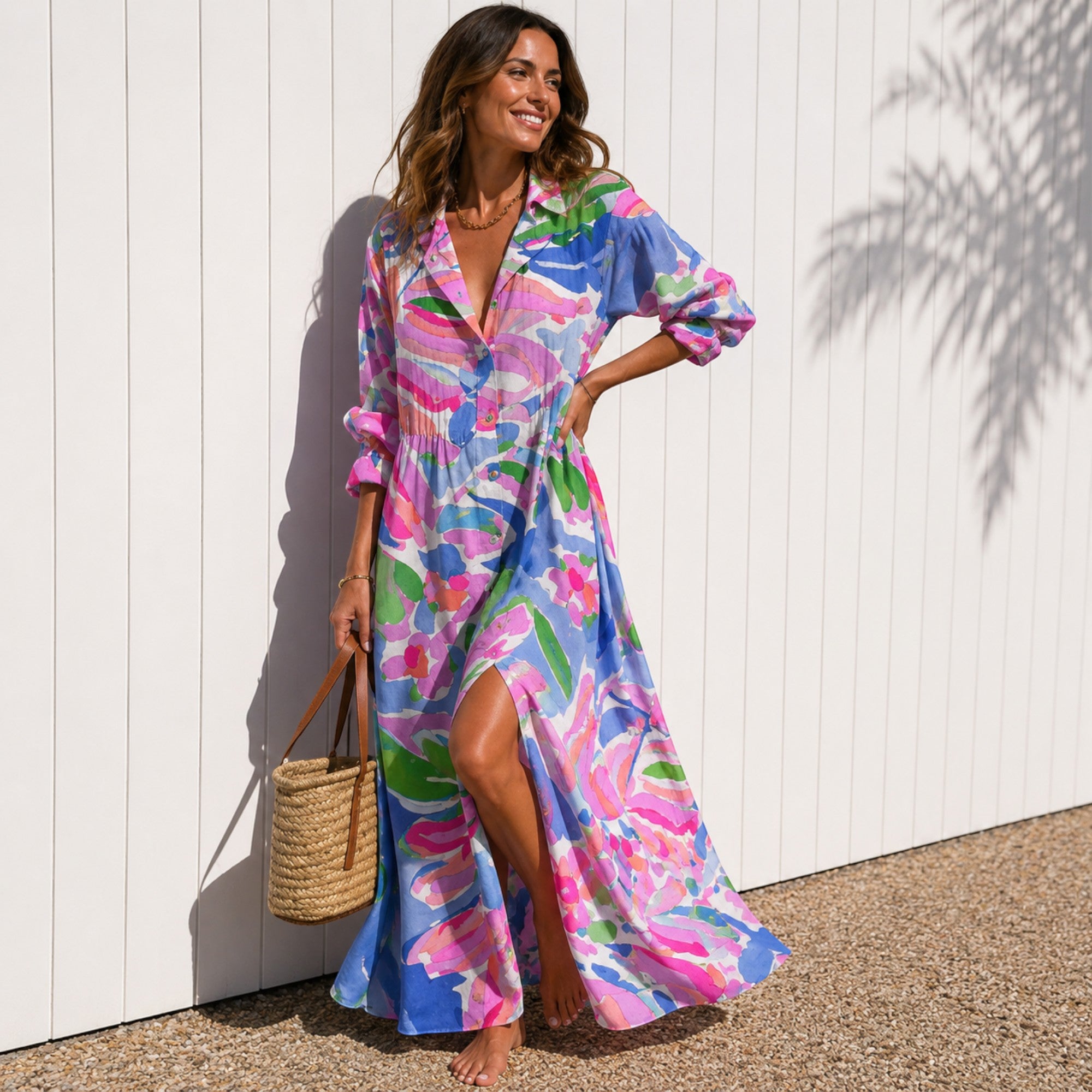 Ellmont London | Women's Boho Dress with Flattering Flowy Fit