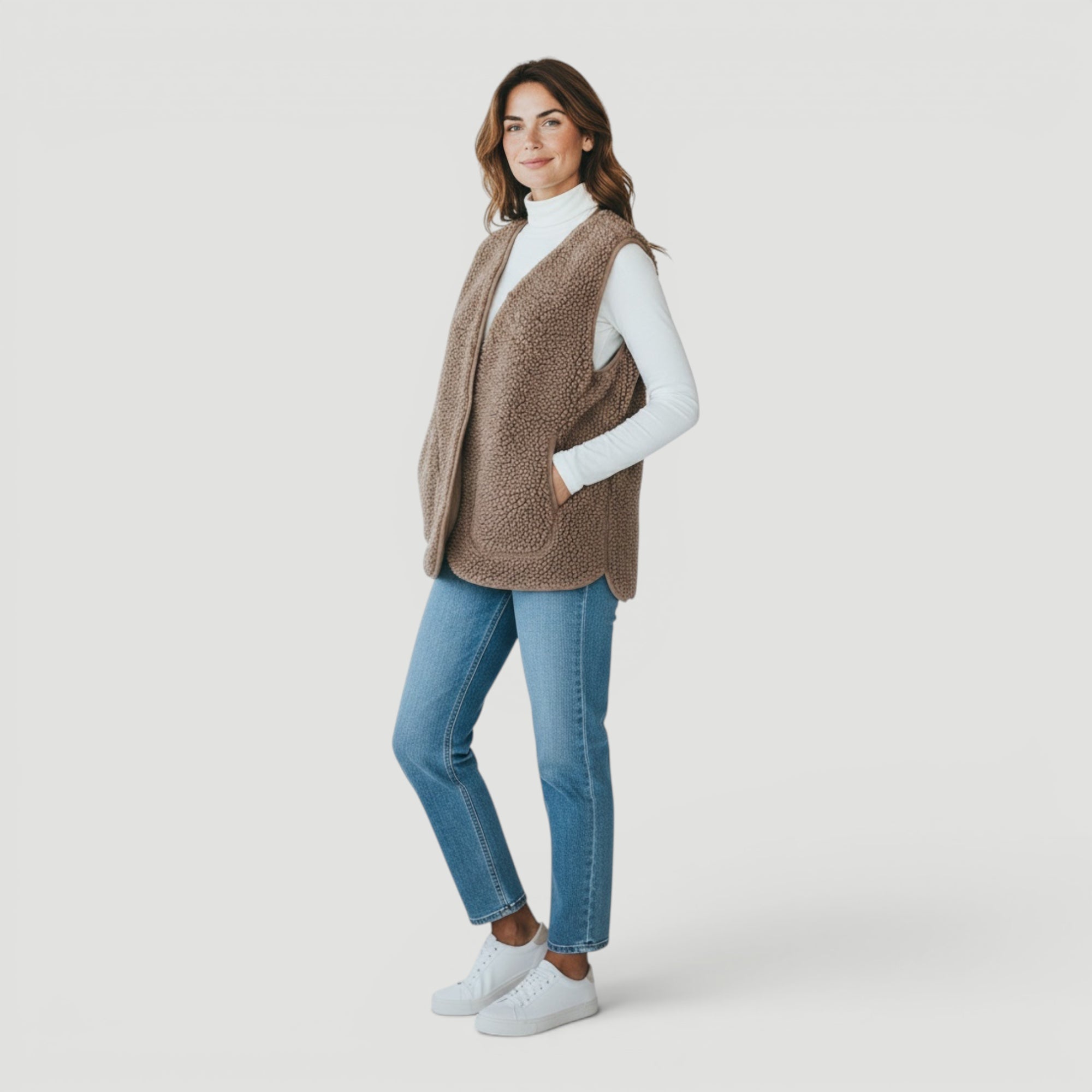 Ellmont London | Women’s Elegant Sleeveless Sweater Casual Chic