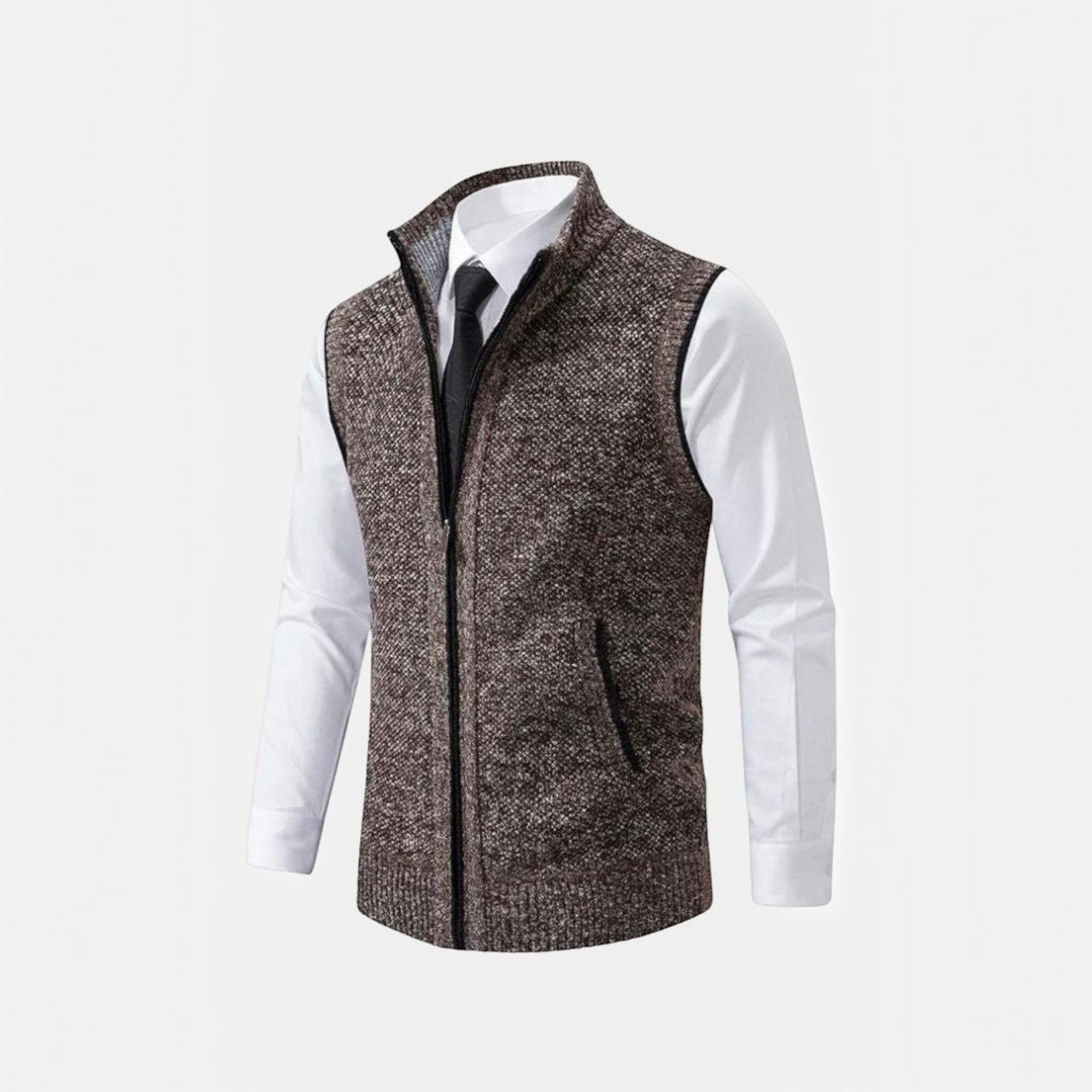 Ellmont London | Sweater Vest Men's Lightweight Full Zip Layering Vest