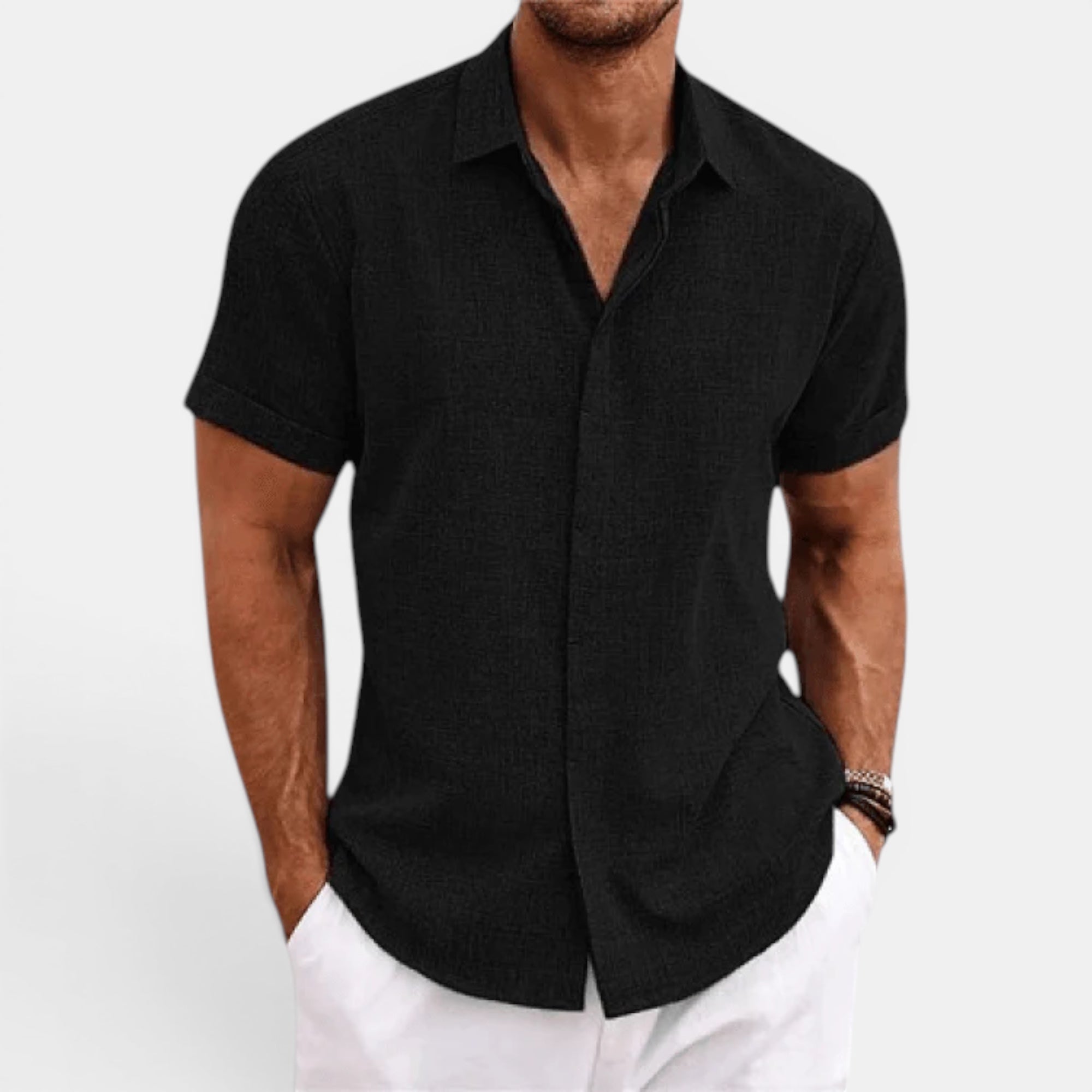 Ellmont London | Men's Top Lightweight Summer Linen Shirt for Everyday Wear