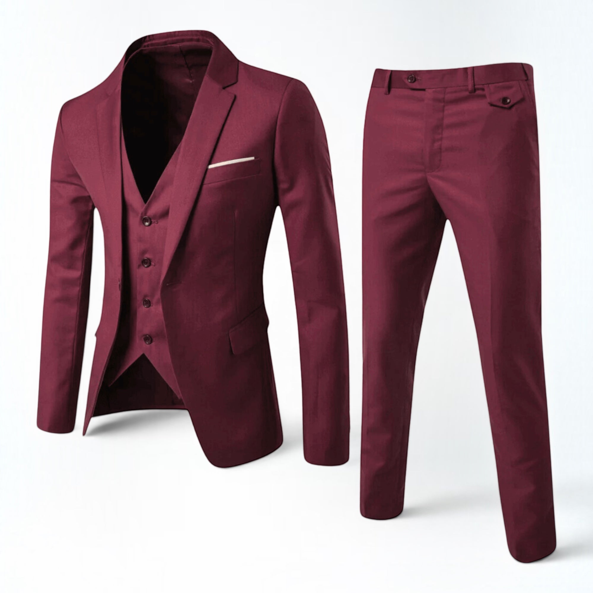 Ellmont London | Men's Slim Fit Wedding Suit with Vest