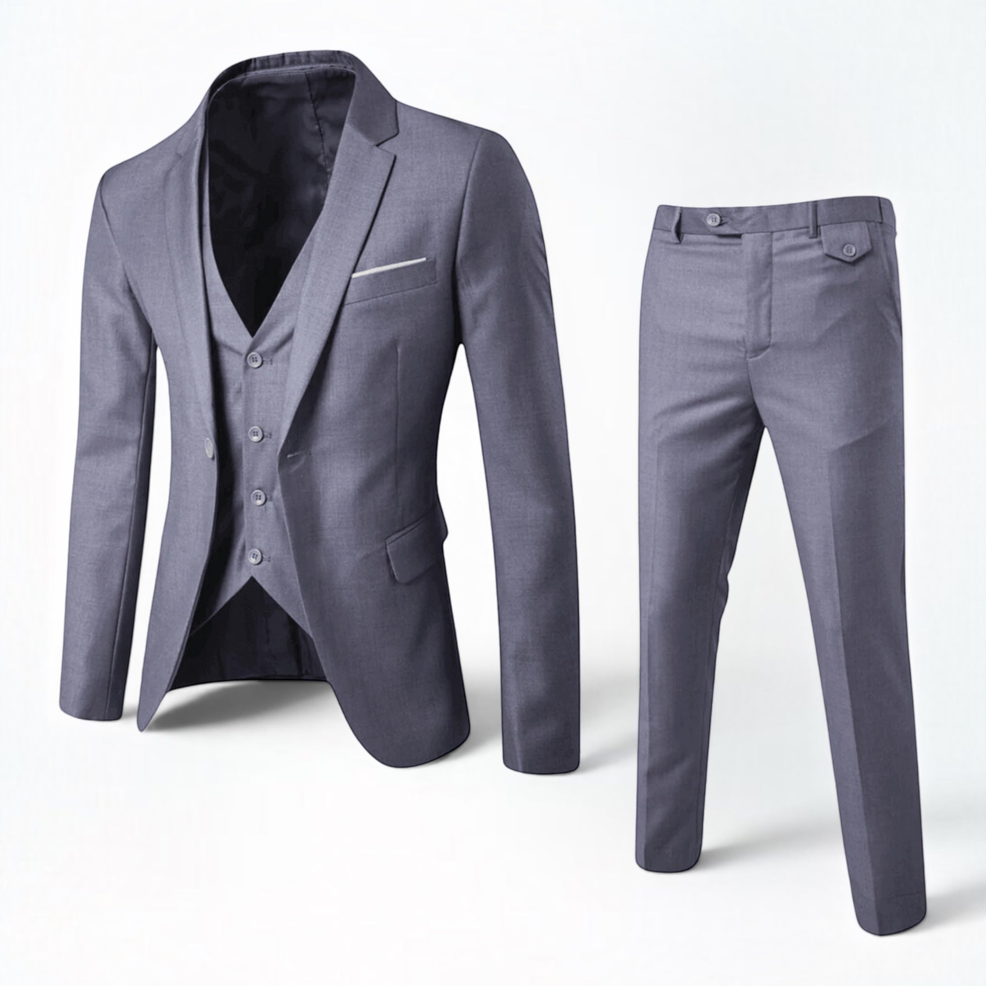 Ellmont London | Men's Slim Fit Wedding Suit with Vest