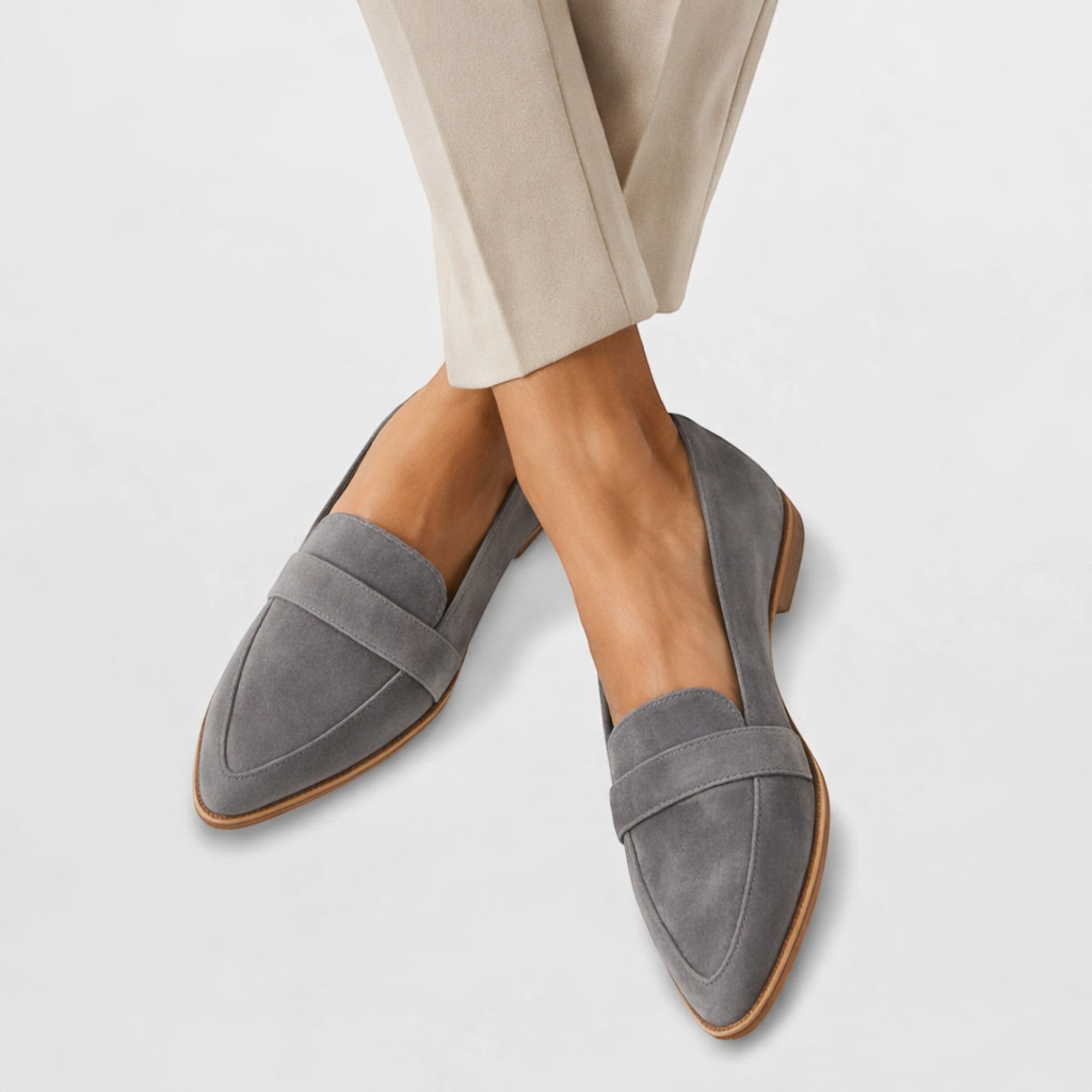 Ellmont London | Women’s Comfortable Slip-On Suede Loafers