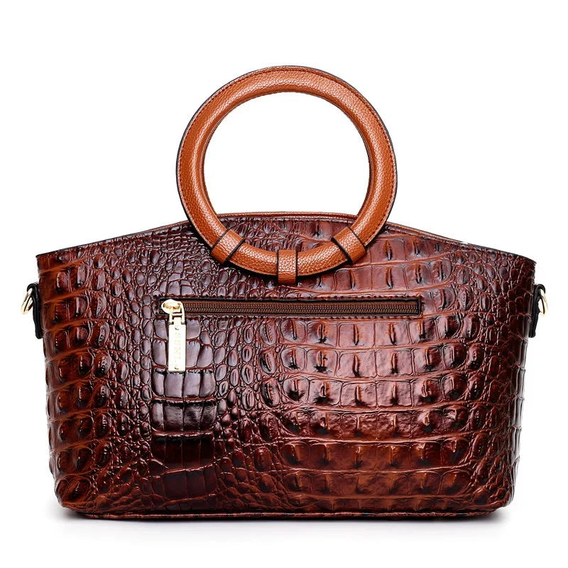 Sam | L'Adrienne Embossed Vintage Leather Bag