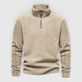 Ellmont London | Men's Warm Fleece Half Zip Sweater Stand Collar Regular Fit