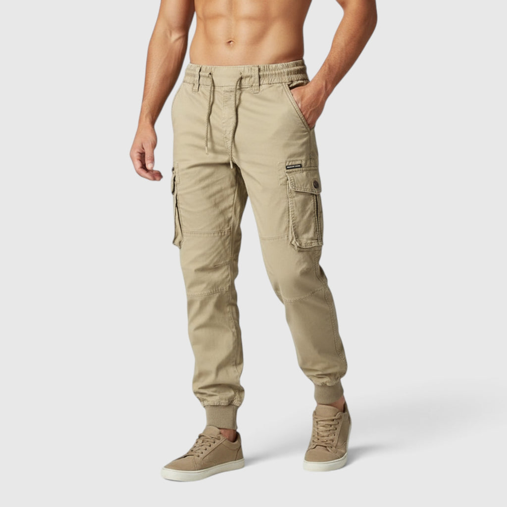 Dean | Men's Cargo Pants with Deep Utility Pockets Cotton Fit