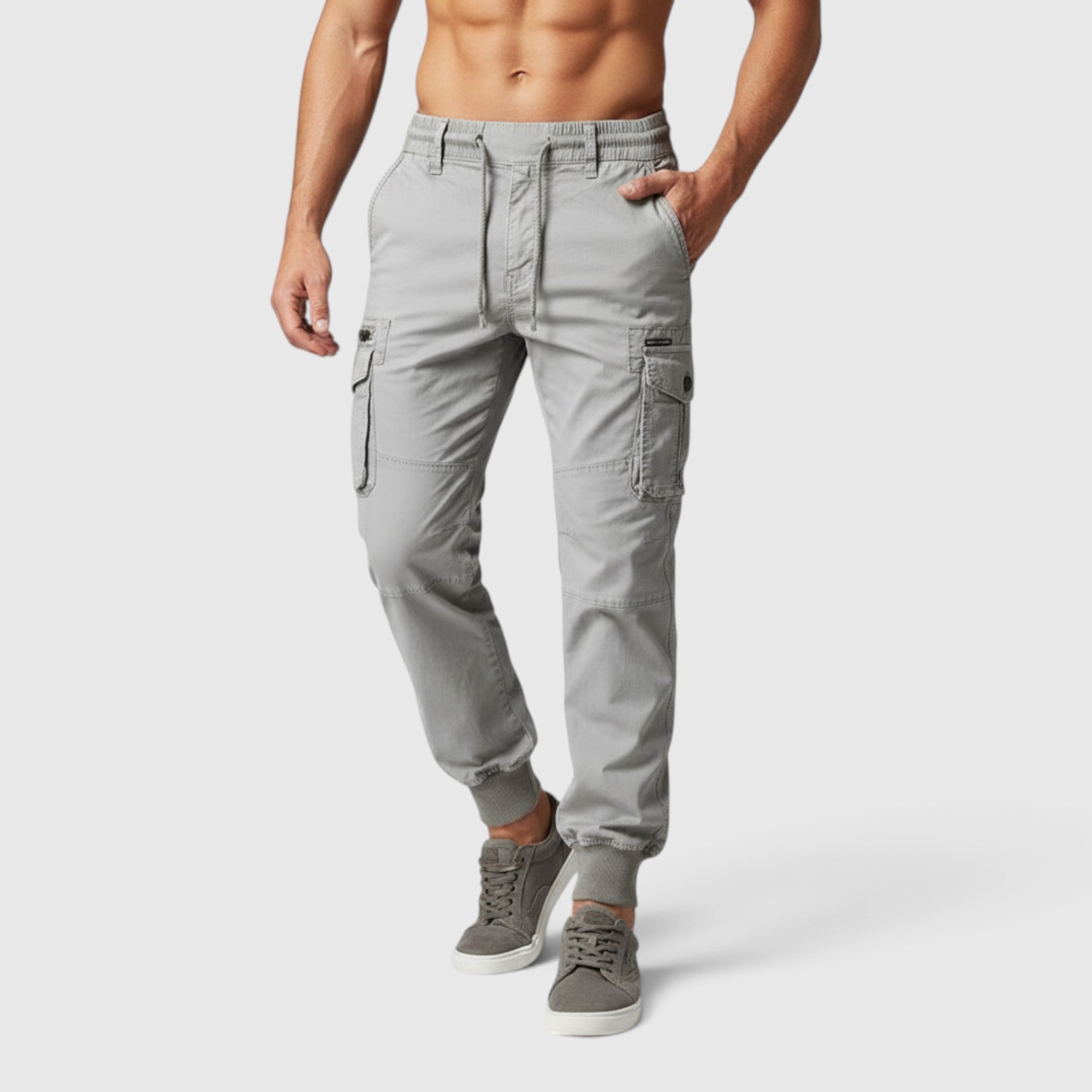 Dean | Men's Cargo Pants with Deep Utility Pockets Cotton Fit