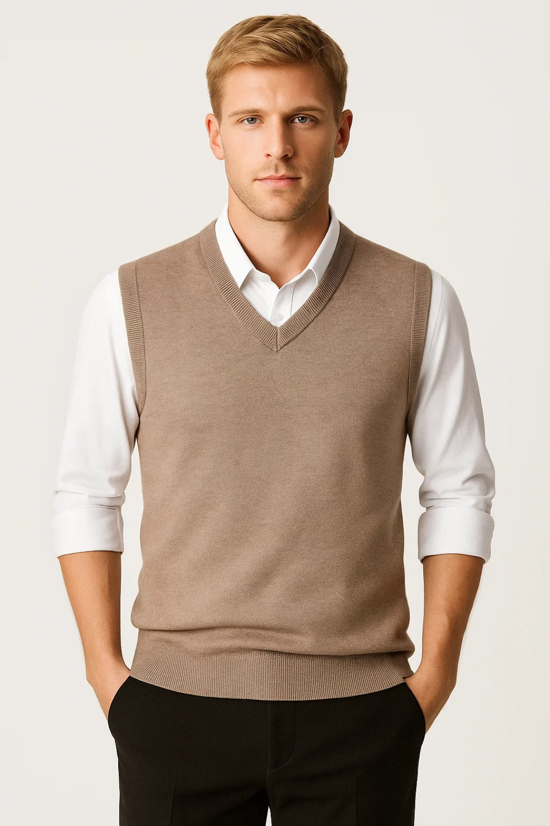 Hamish | NECK SWEATER VEST FOR MEN